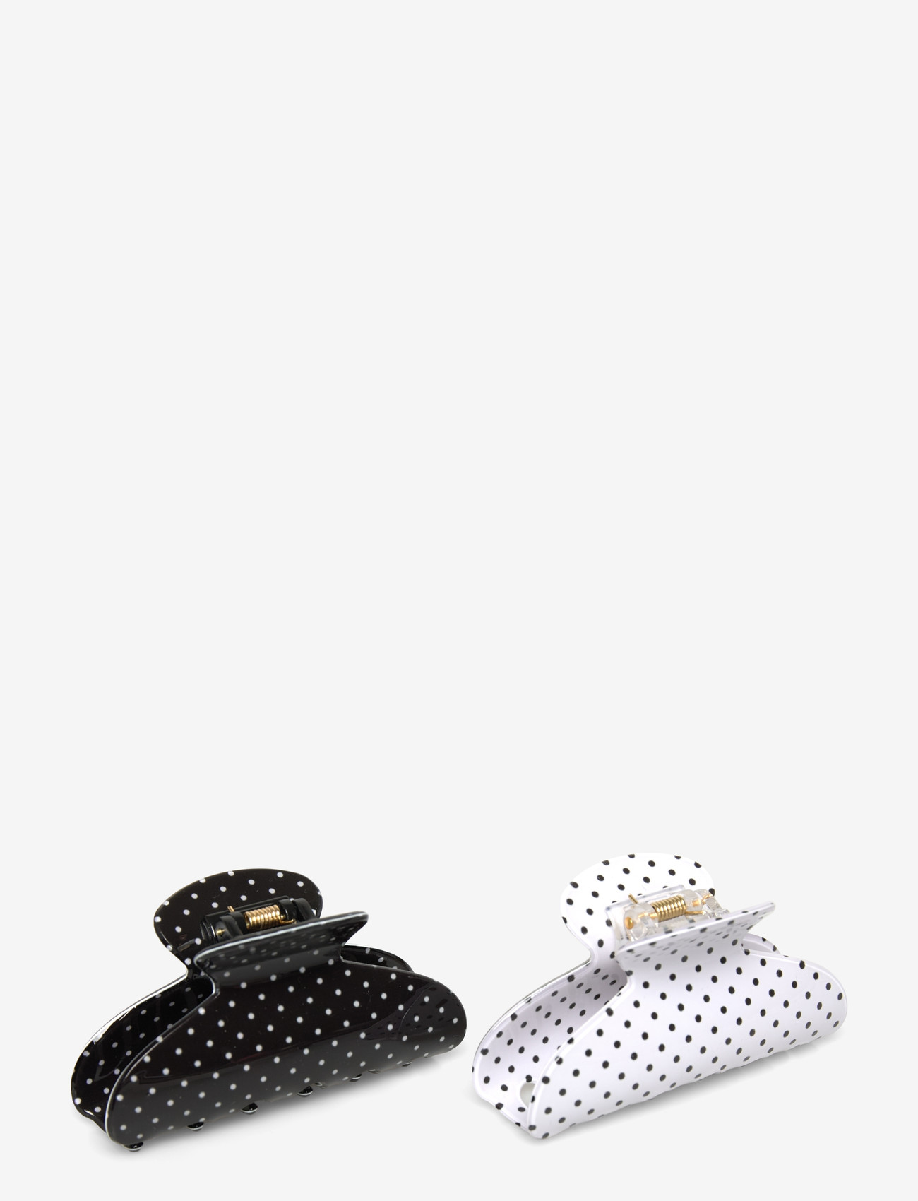 Gina Tricot - 2-pack hair clips - hårspænde - black/white (9050) - 0