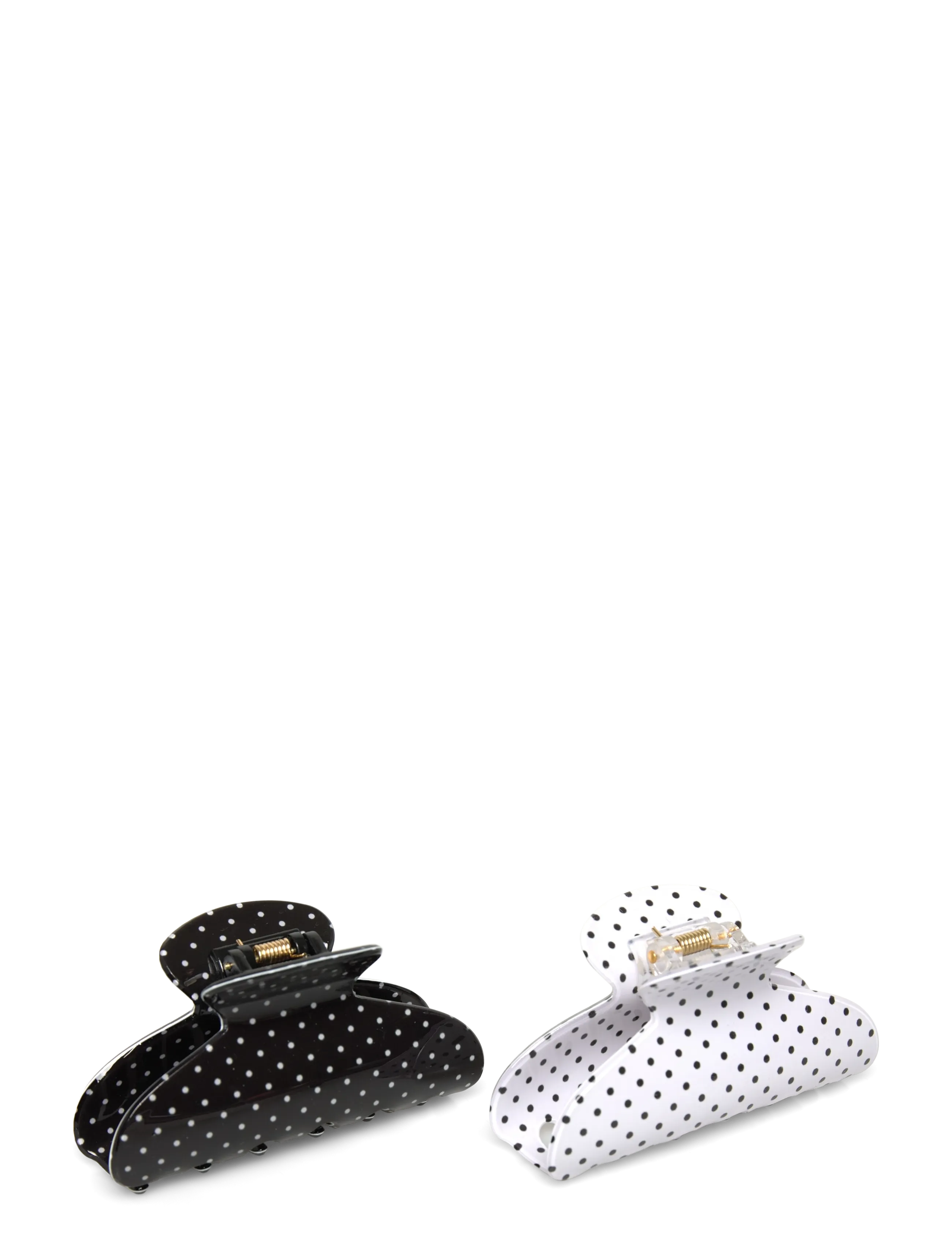 Gina Tricot 2-pack hair clips - Festtøj - BLACK/WHITE (9050) / black