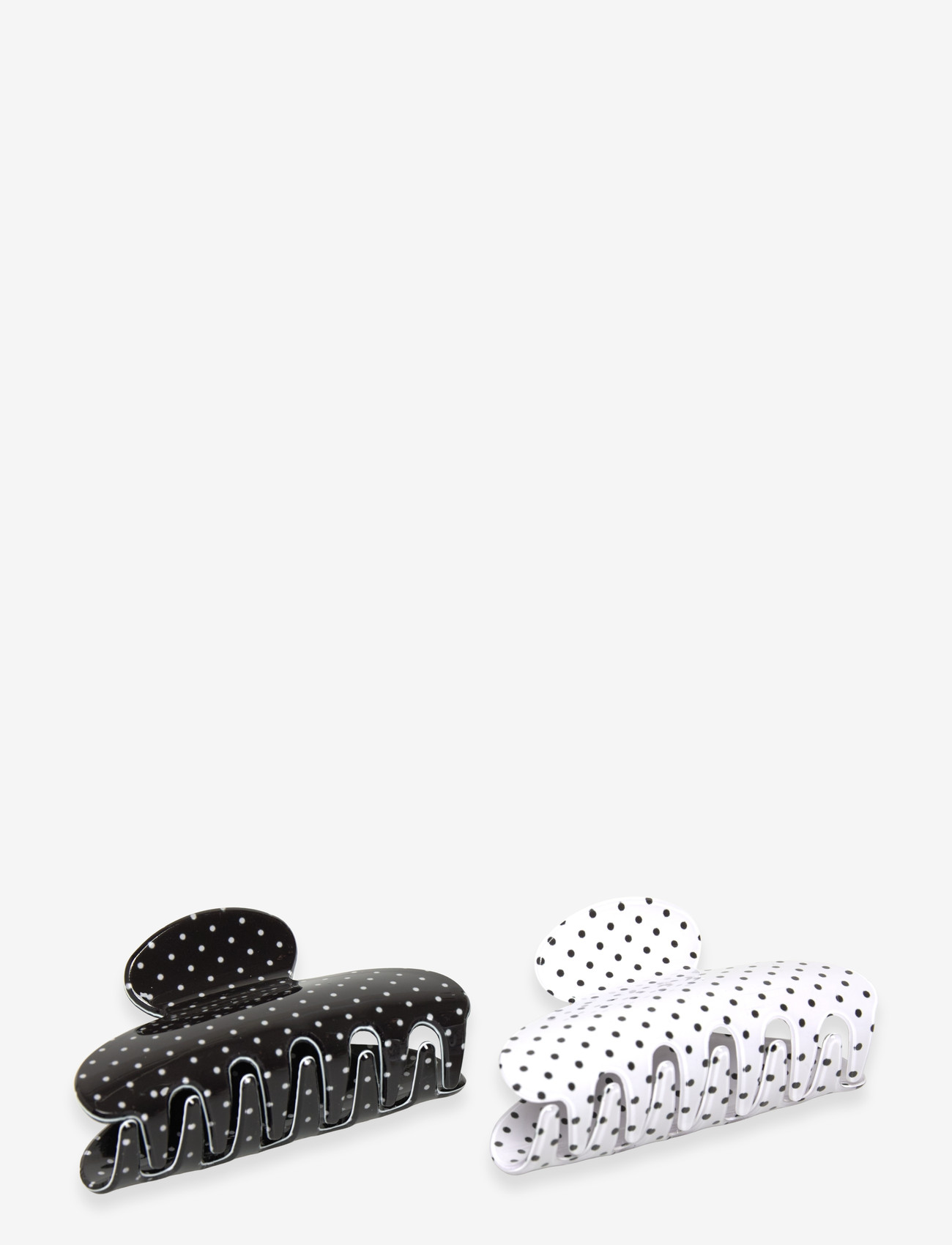 Gina Tricot - 2-pack hair clips - hårspænde - black/white (9050) - 1