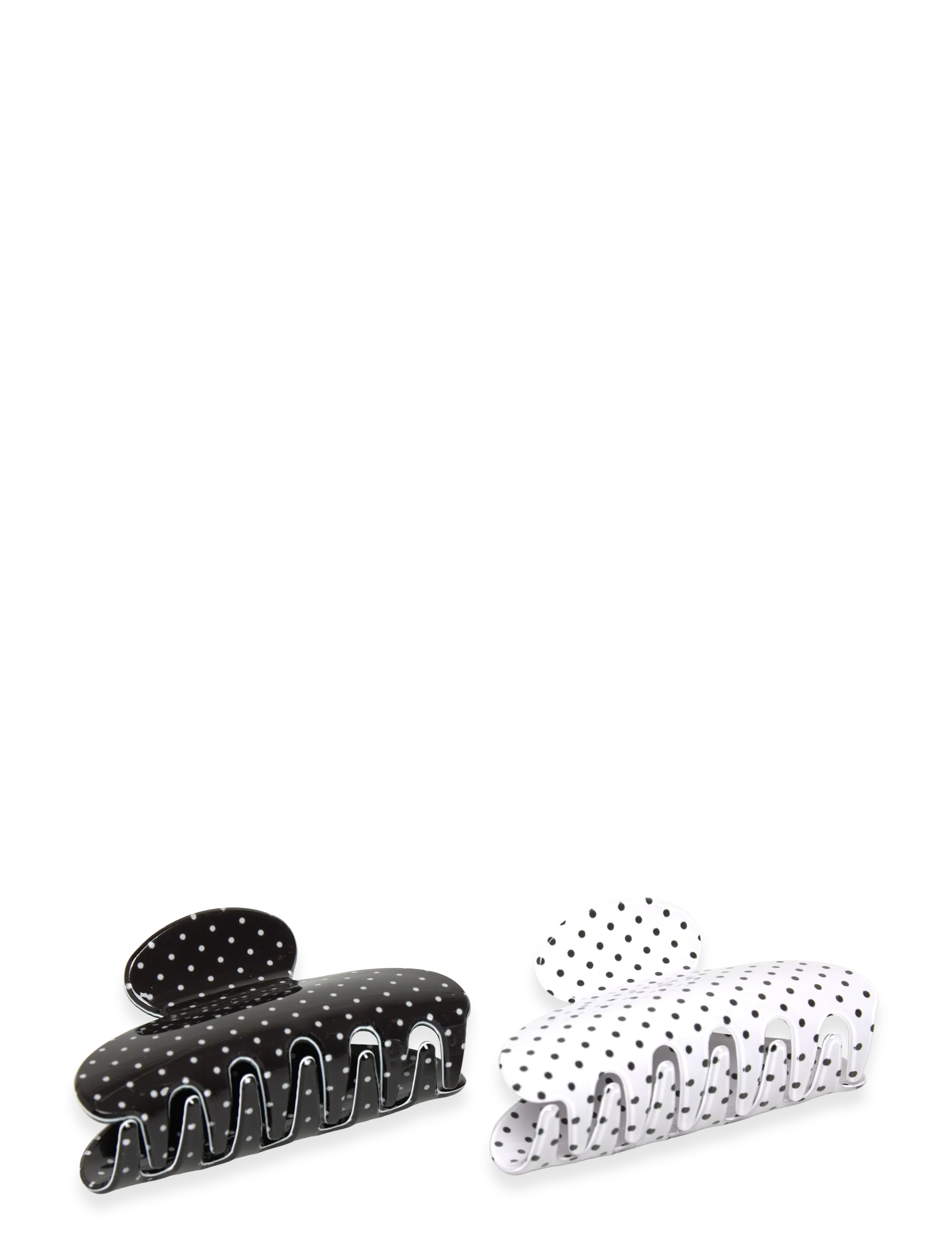 Gina Tricot - 2-pack hair clips - hair clips - black/white (9050) - 1