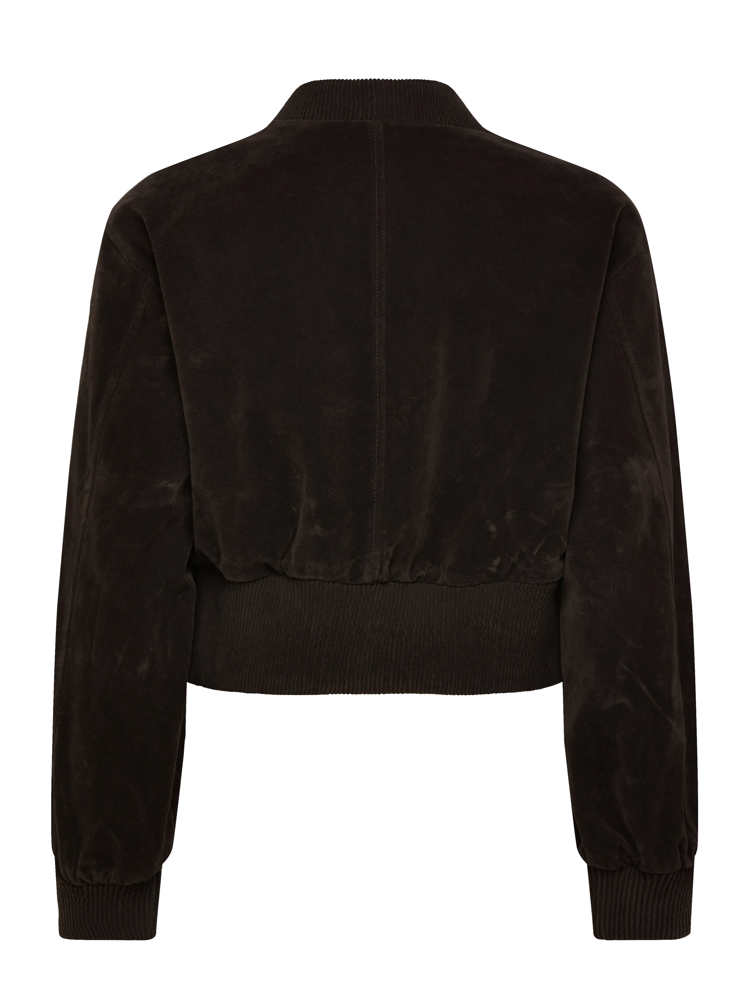 Gina Tricot - Faux suede short jacket - spring jackets - dark brown (7180) - 1