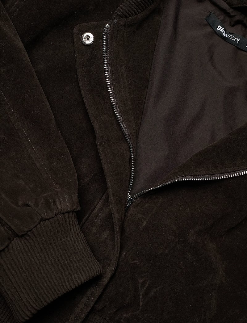 Gina Tricot - Faux suede short jacket - frühlingsjacken - dark brown (7180) - 2