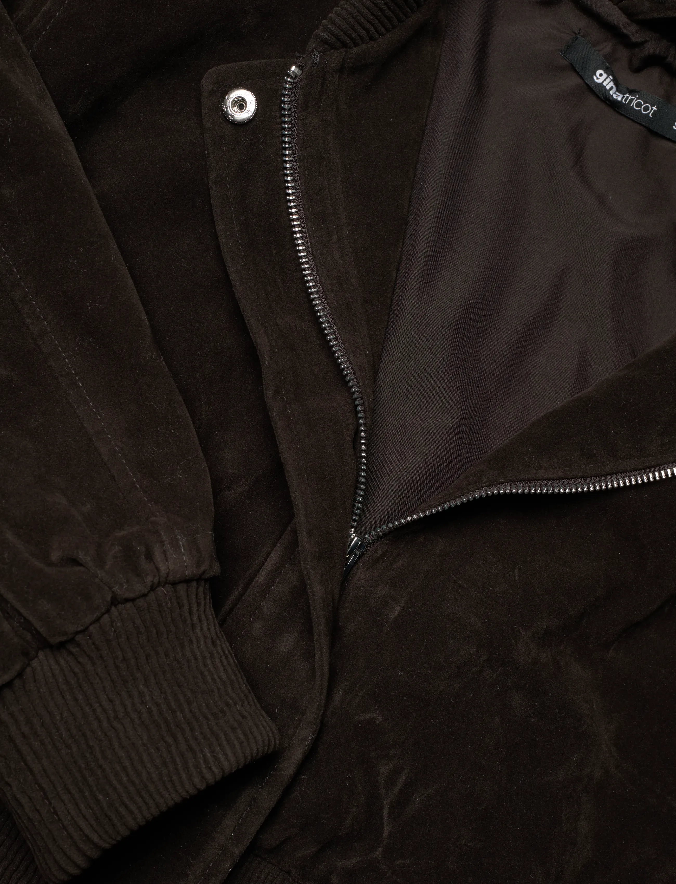 Gina Tricot - Faux suede short jacket - spring jackets - dark brown (7180) - 2