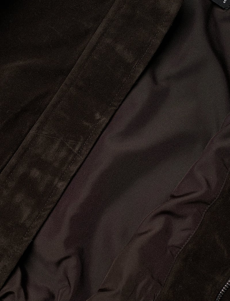 Gina Tricot - Faux suede short jacket - frühlingsjacken - dark brown (7180) - 3
