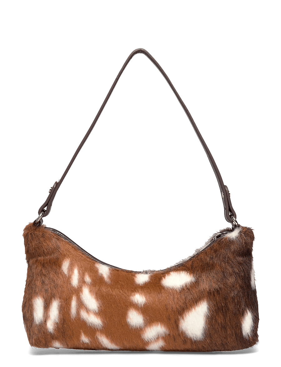 Gina Tricot - Hair-on mini bag - fashion trends - multi brown (7013) - 1