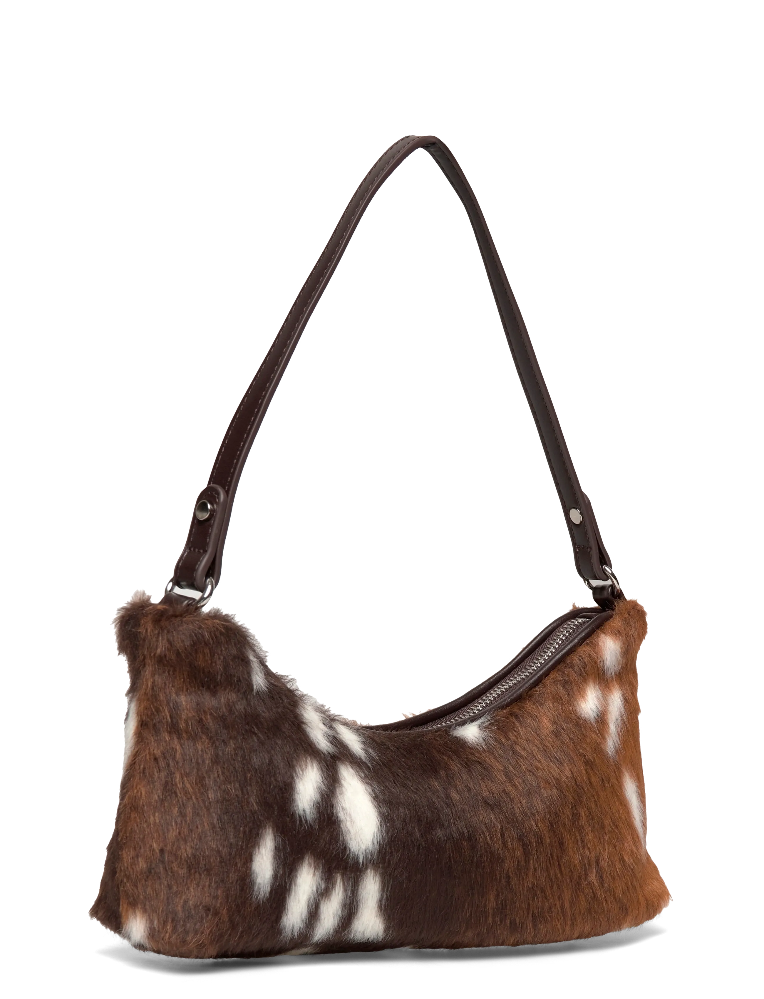 Gina Tricot - Hair-on mini bag - fashion trends - multi brown (7013) - 2