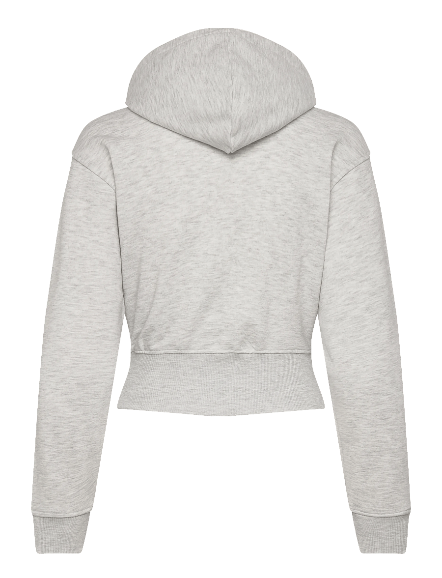 Gina Tricot - Slim fit zip hoodie - kapuzenpullover - lt grey melange - 2