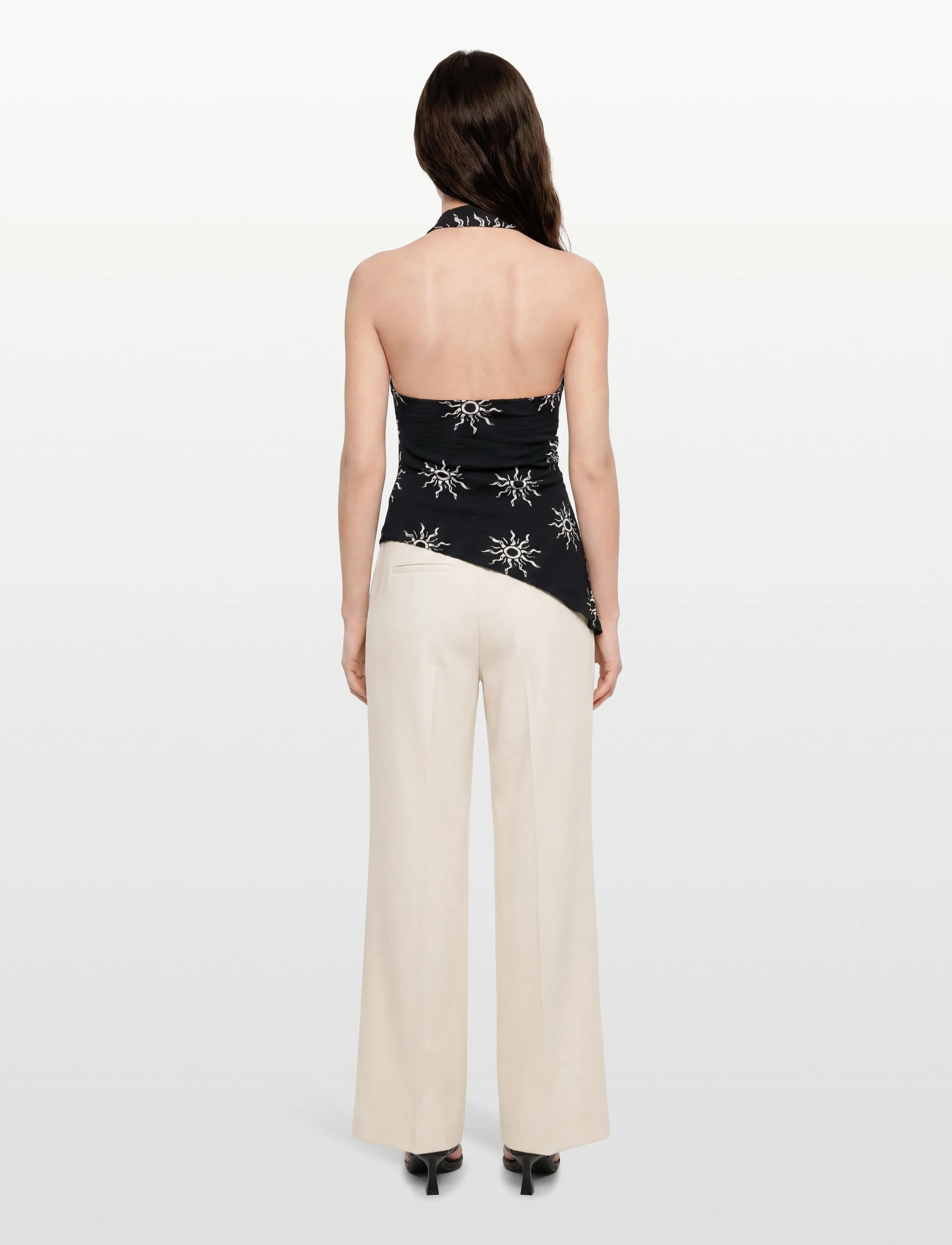 Gina Tricot - Halterneck top - topi bez piedurknēm - graphic sun - 4