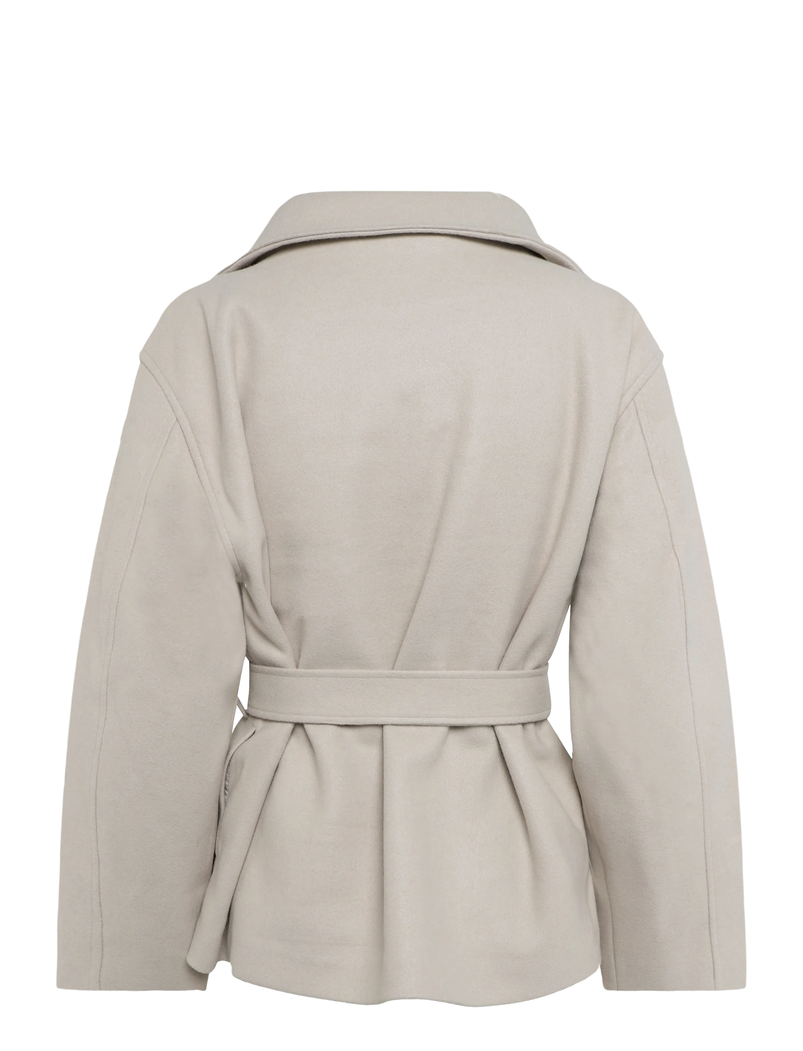 Gina Tricot High Neck Wool Blend Jacket kavajer & blazers dam – bild 2