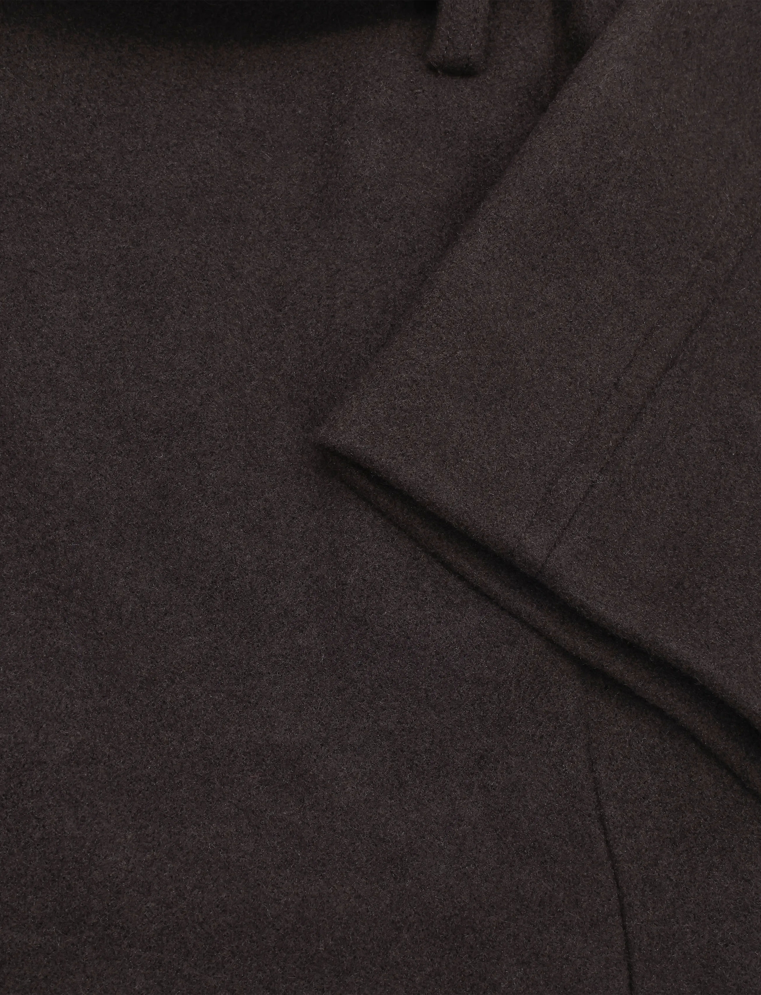 Gina Tricot - High neck wool blend jacket - dark brown (7180) - 3