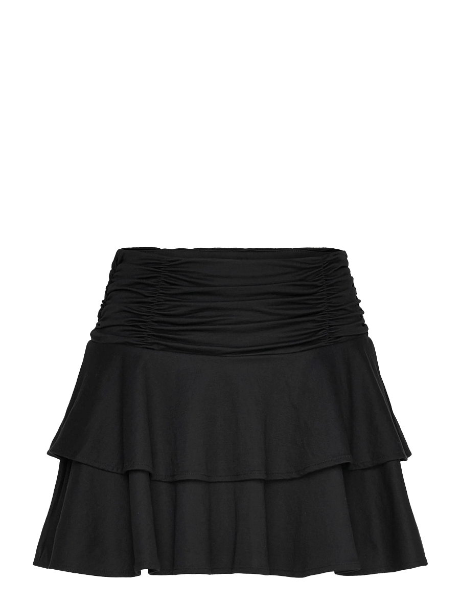 Gina Tricot - Mini frill skirt - kurze röcke - black (9000) - 0
