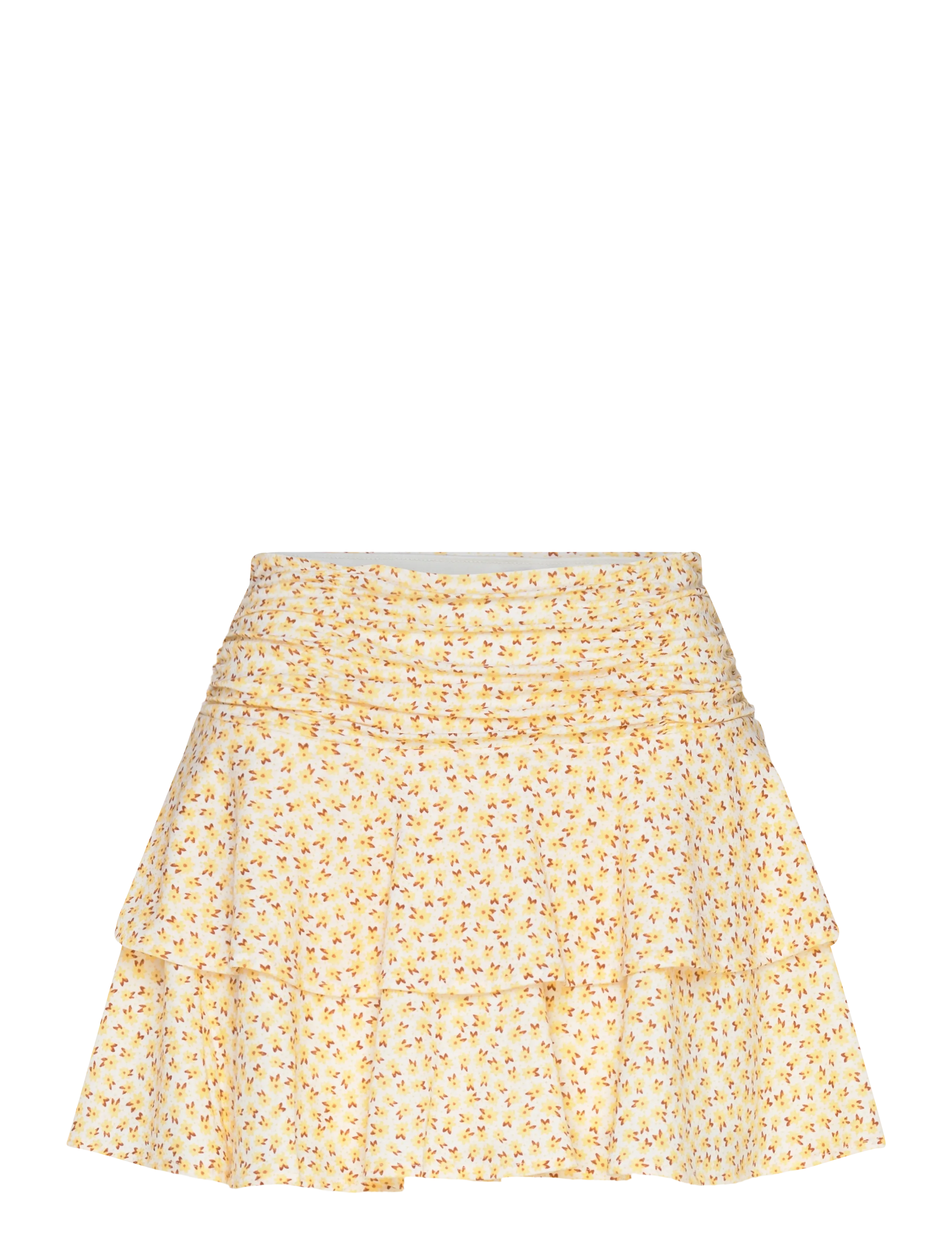 Gina Tricot Mini frill skirt - Spódnice - SUNFLOWER / yellow