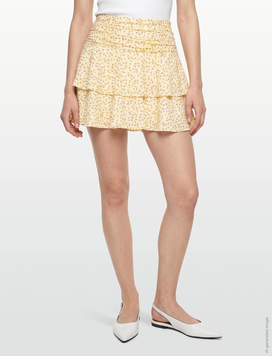 Gina Tricot - Mini frill skirt - kurze röcke - sunflower - 3