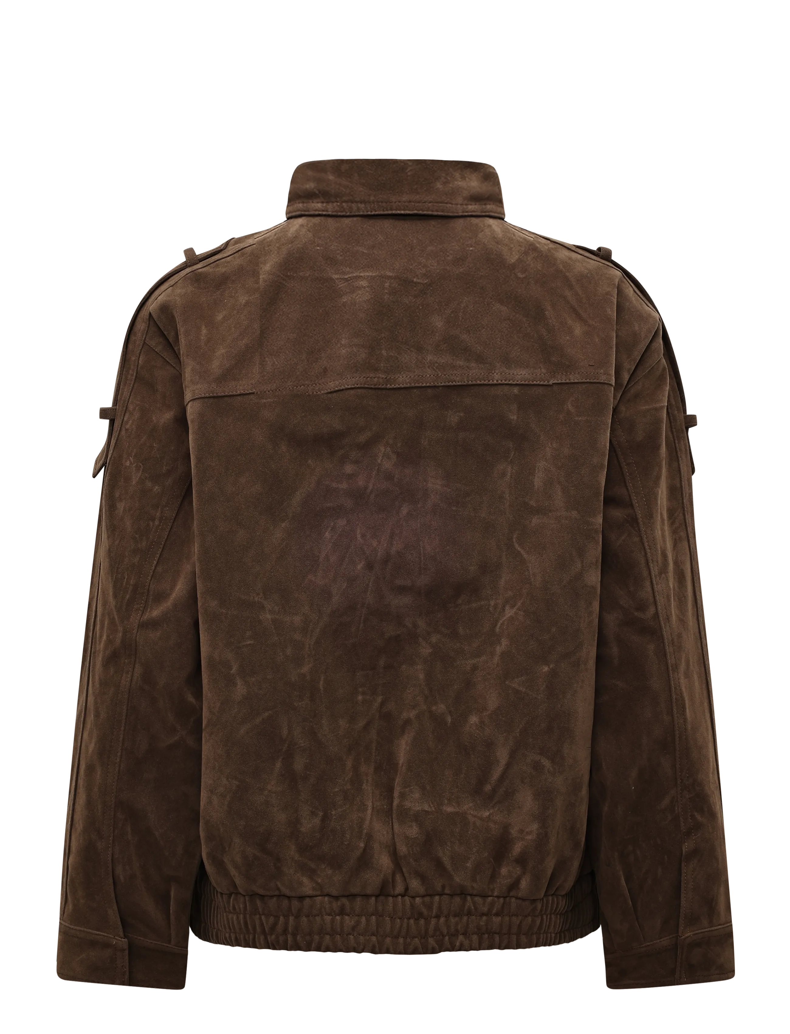 Gina Tricot - Faux suede high neck jacket - utility-jakker - deep taupe (7237) - 1