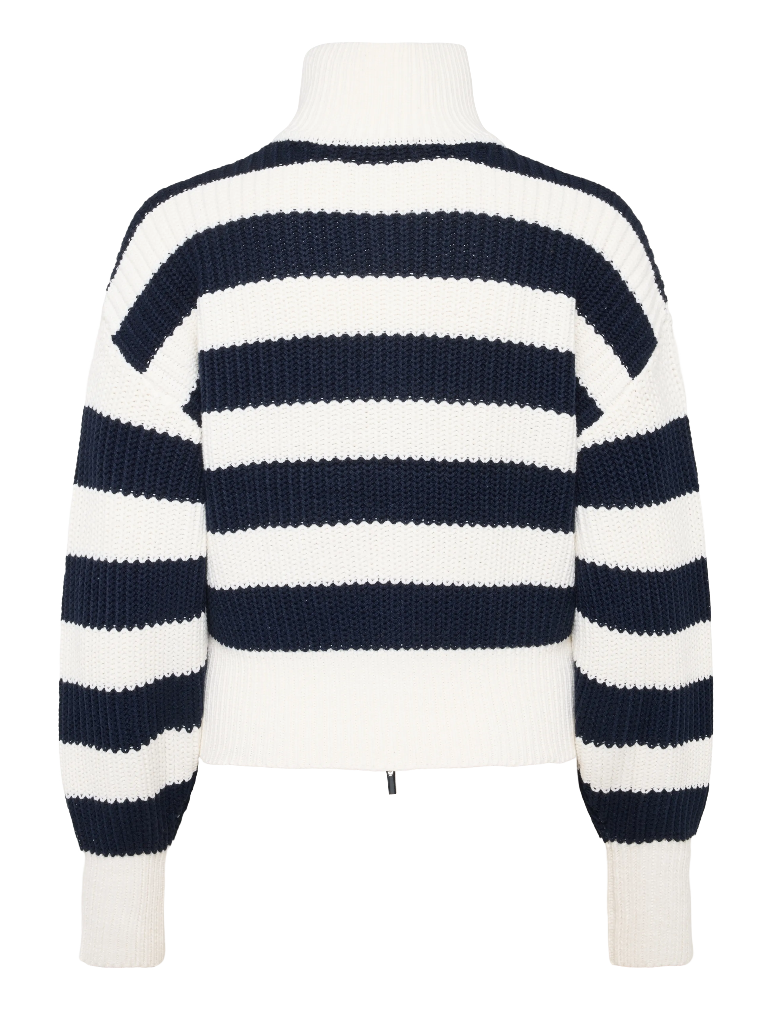 Gina Tricot - Knitted zip cardigan - navy/stripe - 2
