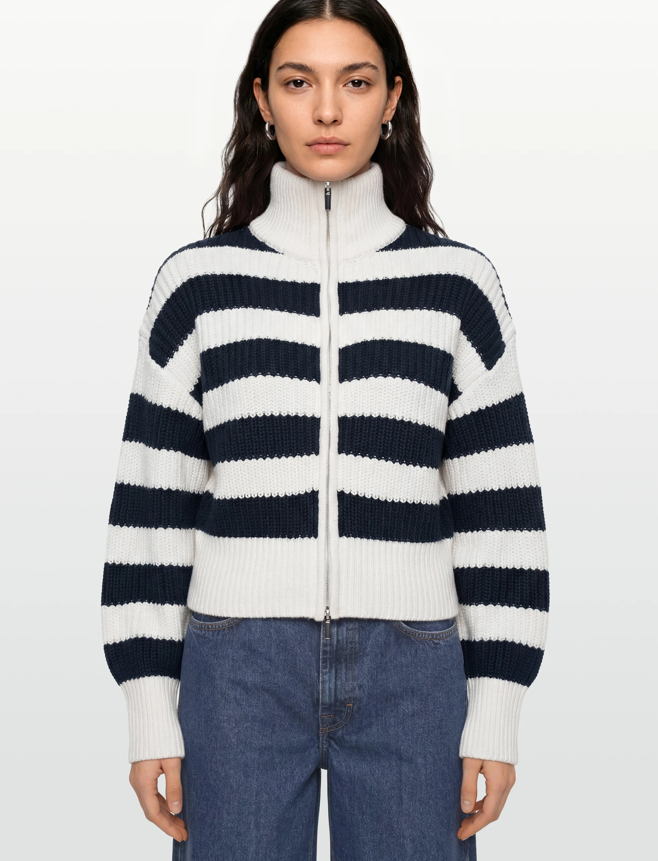 Knitted Zip Cardigan 2
