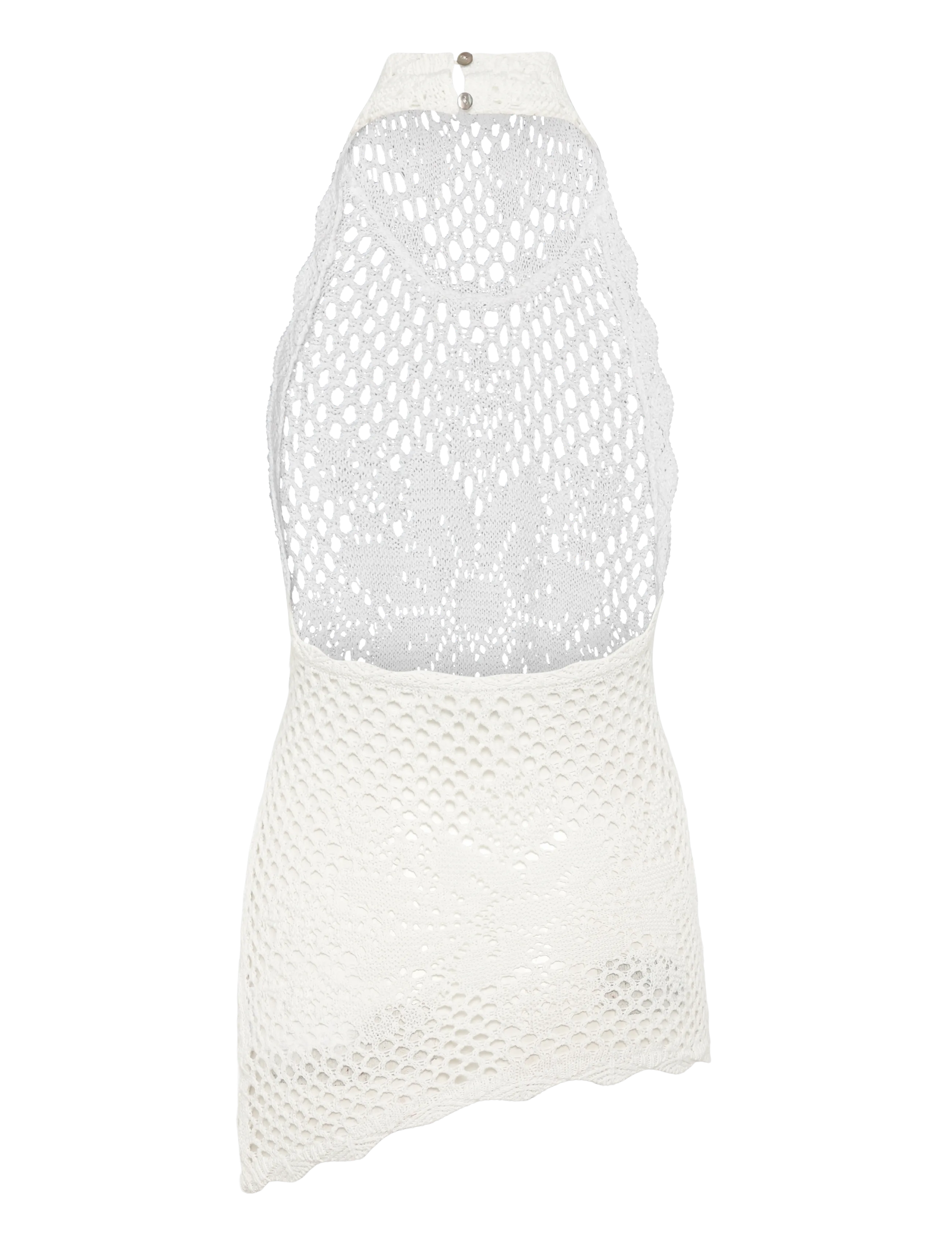 Gina Tricot - Halterneck knitted singlet - offwhite - 1
