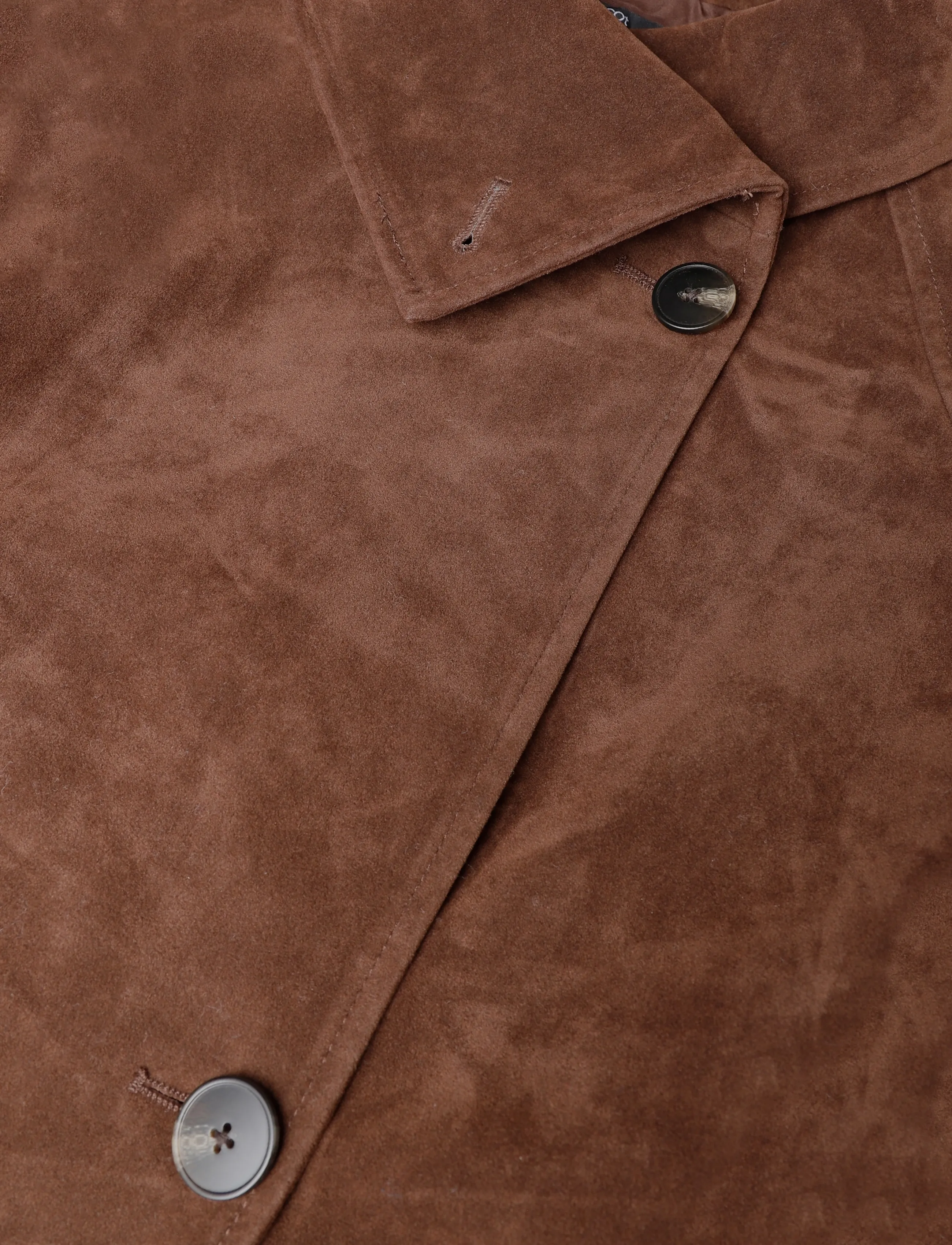 Gina Tricot - Faux suede trench jacket - trench coats - chocolate brown (7085) - 2