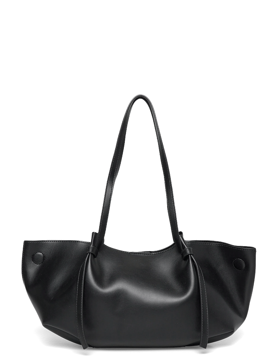 Gina Tricot - Strap handle tote bag - tote bags - black (9000) - 0