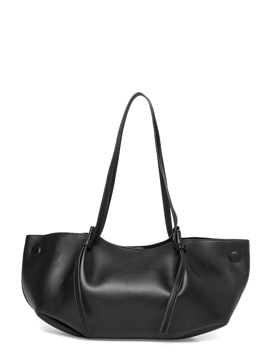 Gina Tricot - Strap handle tote bag - tote bags - black (9000) - 1