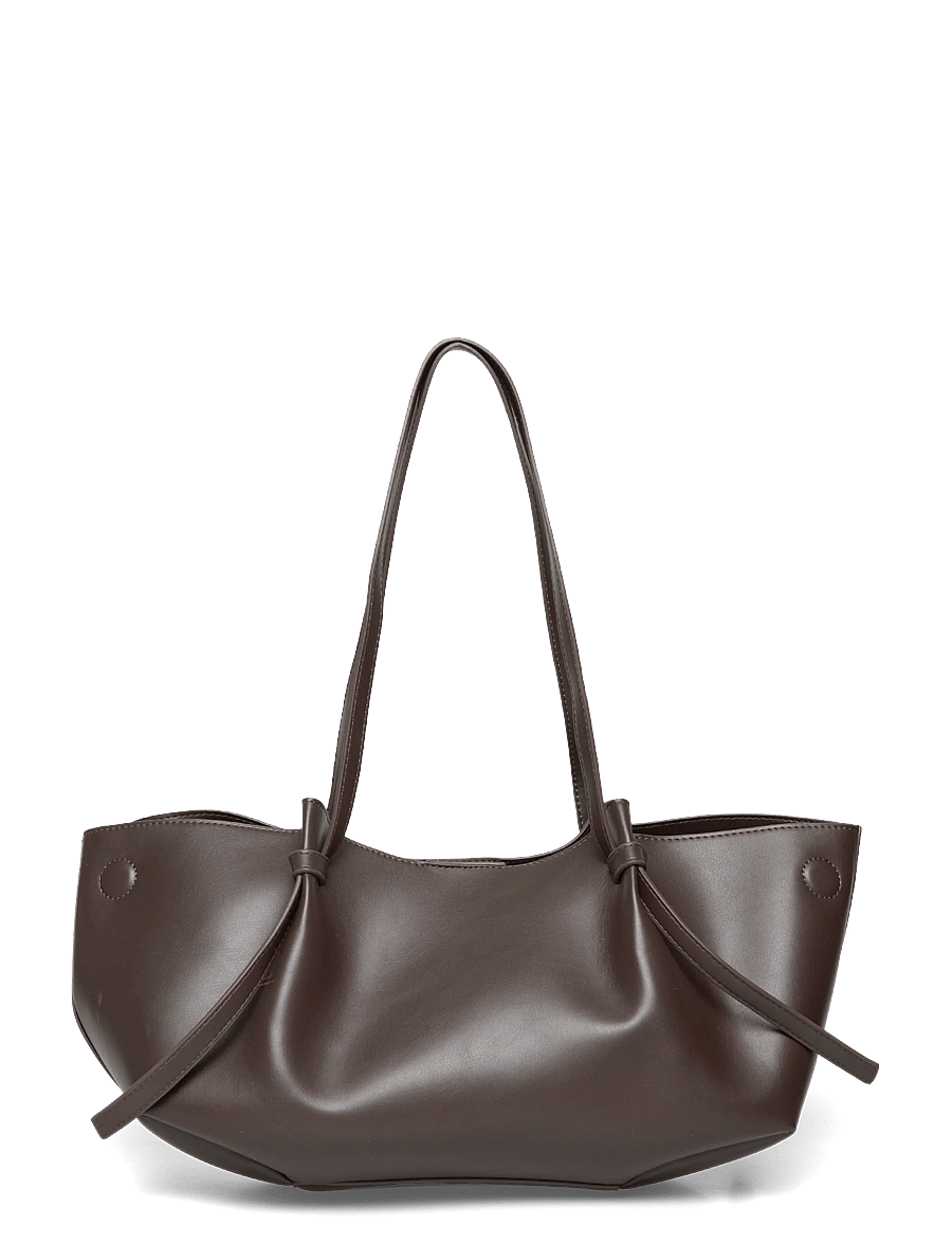 Gina Tricot - Strap handle tote bag - tote bags - brown (7000) - 0