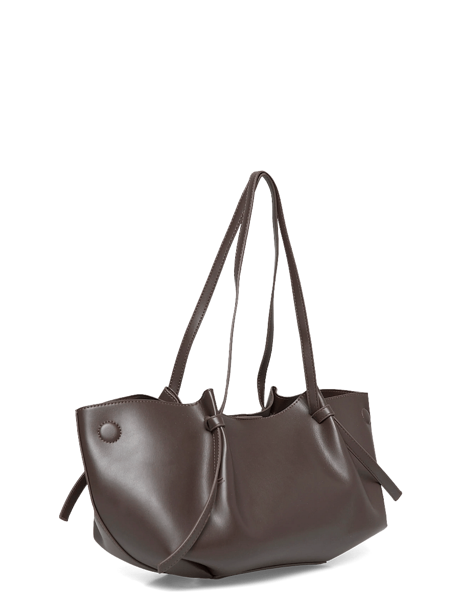 Gina Tricot - Strap handle tote bag - tote bags - brown (7000) - 2