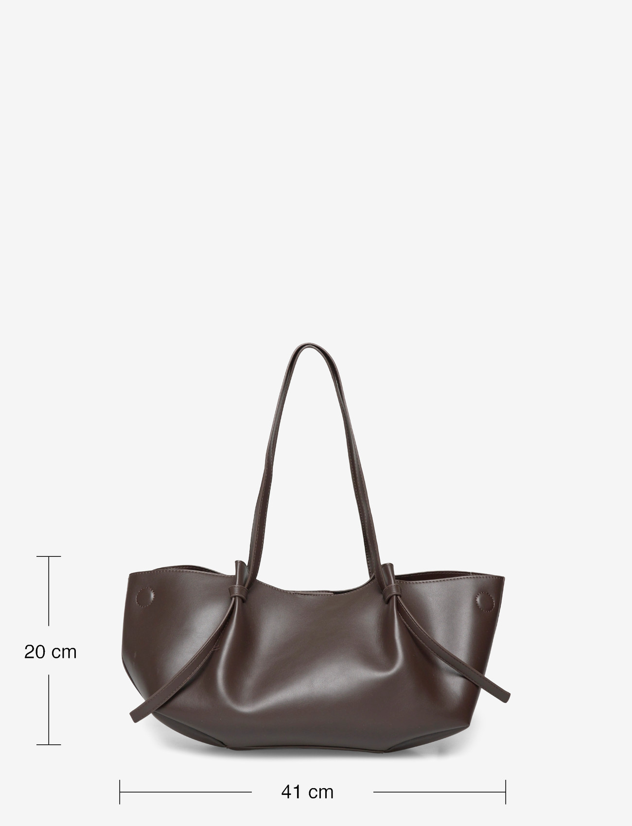 Gina Tricot - Strap handle tote bag - tote bags - brown (7000) - 3