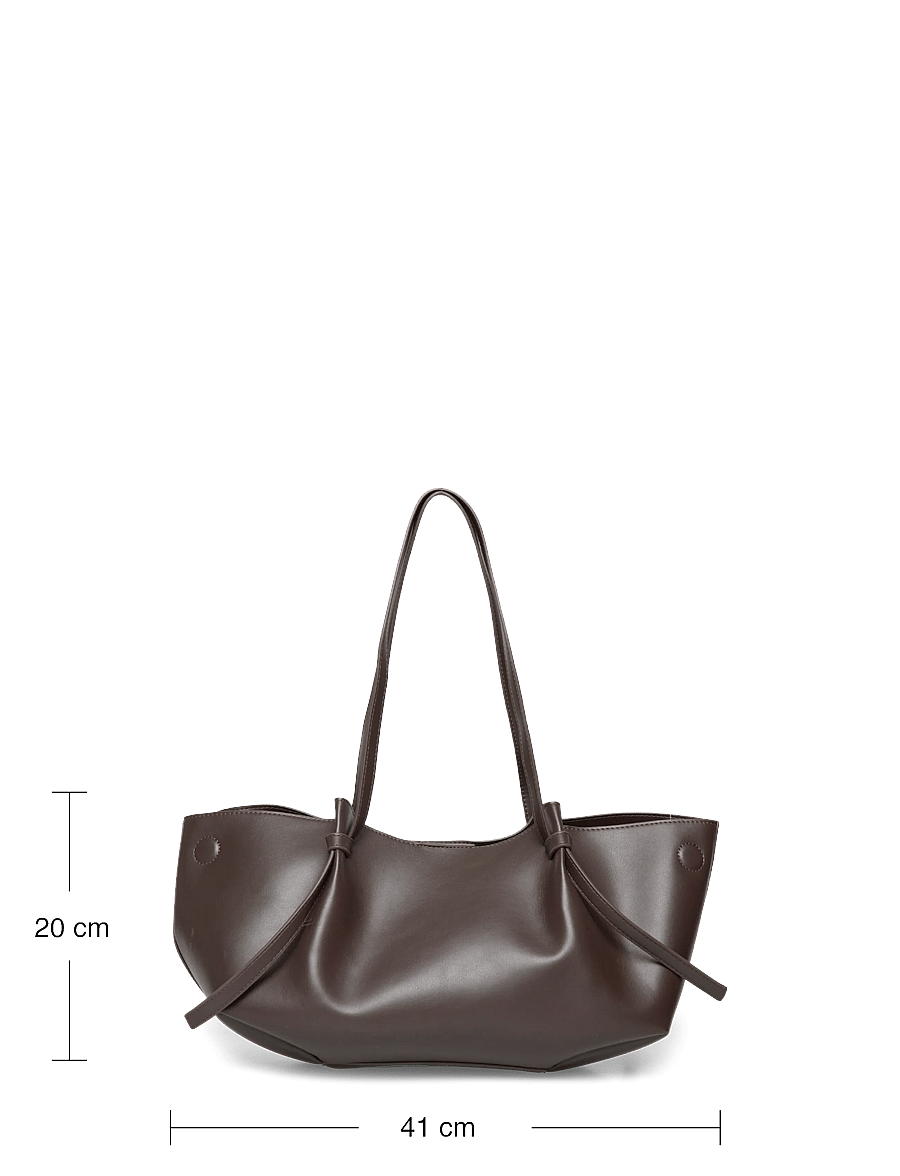 Gina Tricot - Strap handle tote bag - tote bags - brown (7000) - 3