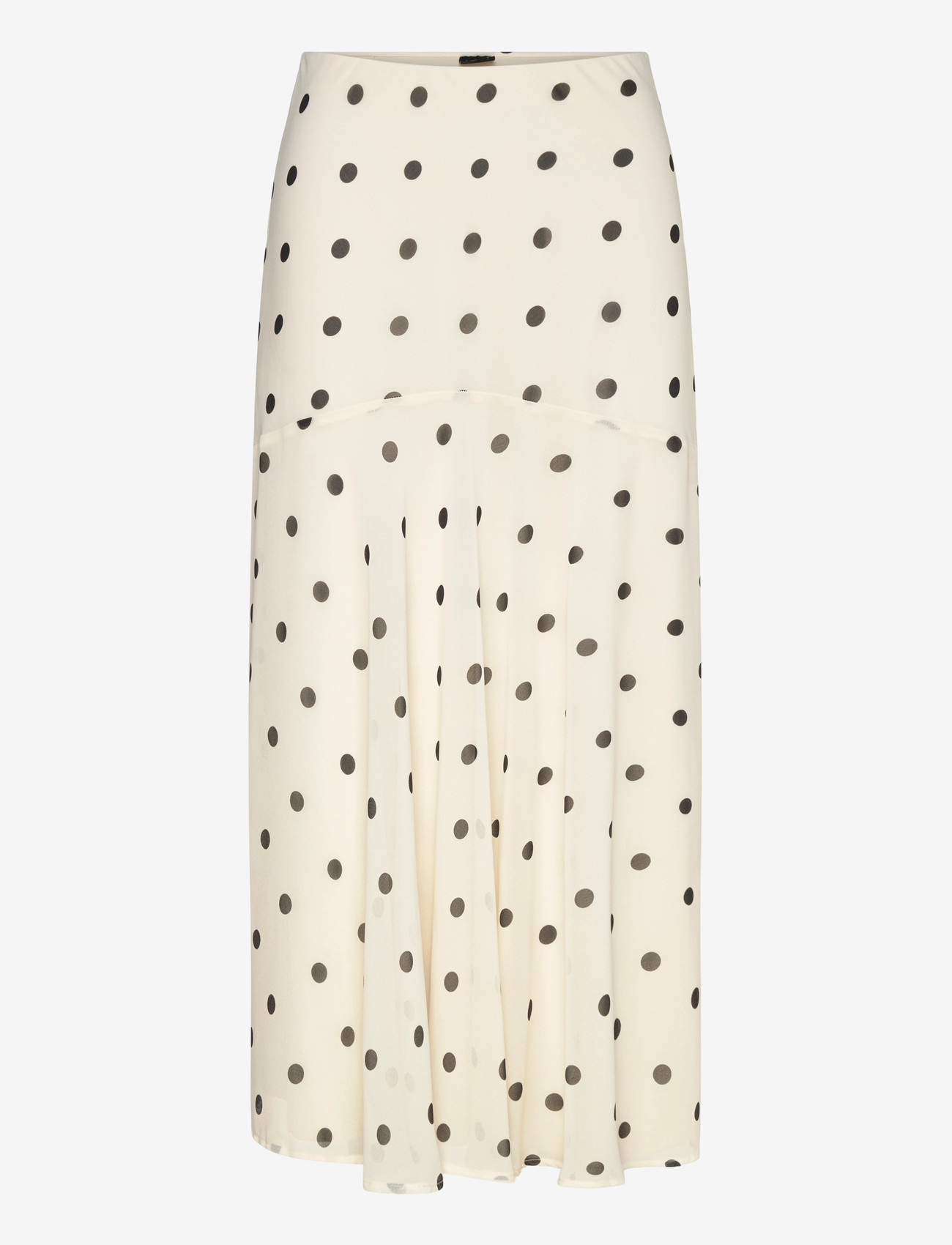 Gina Tricot - Chiffon skirt - maxi nederdele - creme/dot - 0
