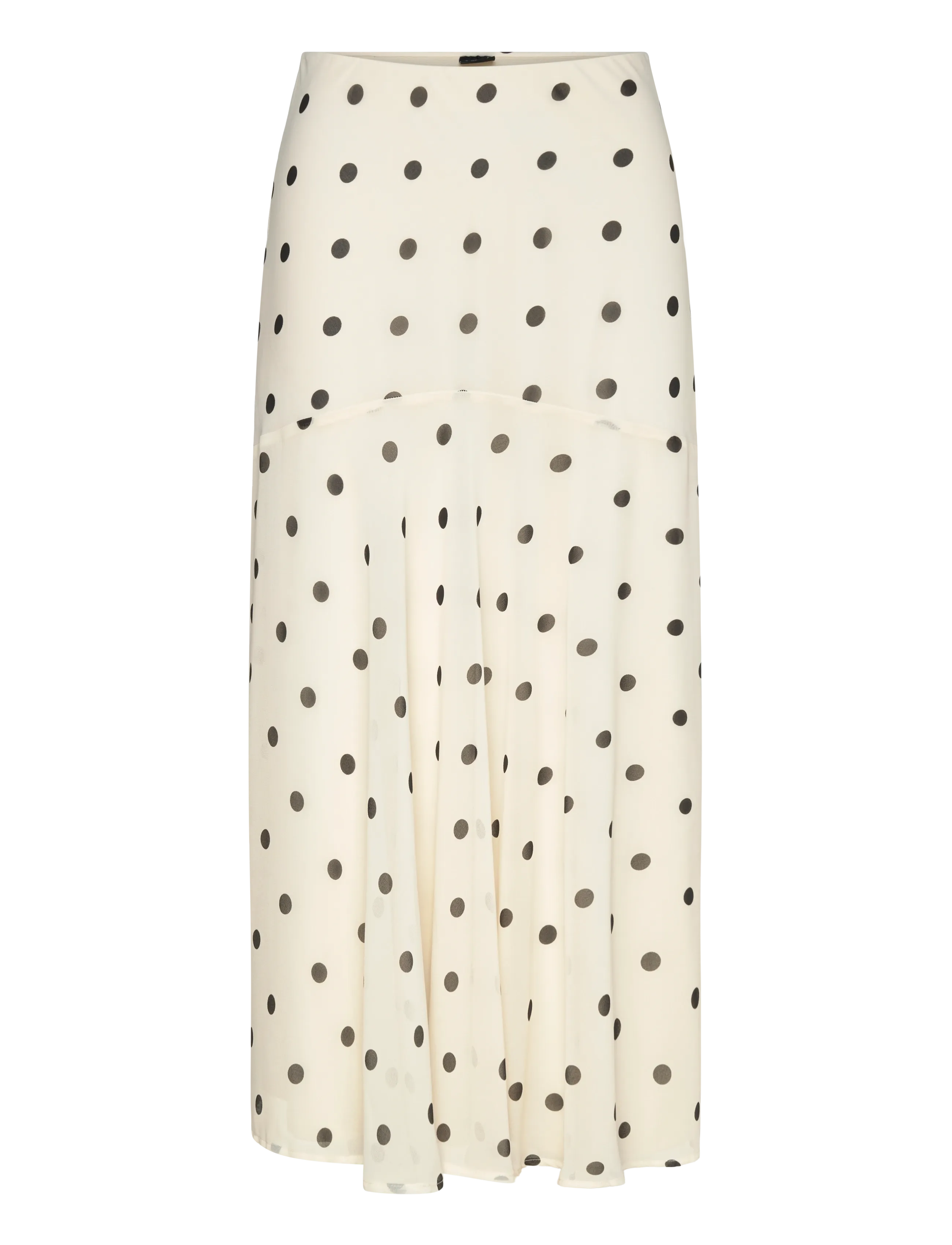 Gina Tricot Chiffon skirt - Swedish brands - CREME/DOT / cream