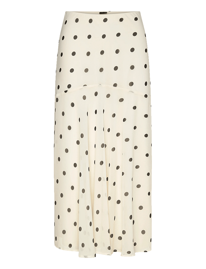 Gina Tricot - Chiffon skirt - maxi nederdele - creme/dot - 0