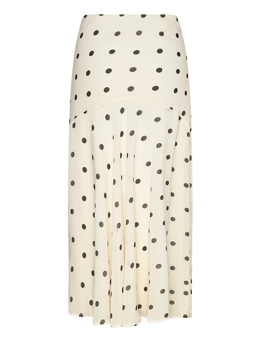 Gina Tricot - Chiffon skirt - maxi nederdele - creme/dot - 1