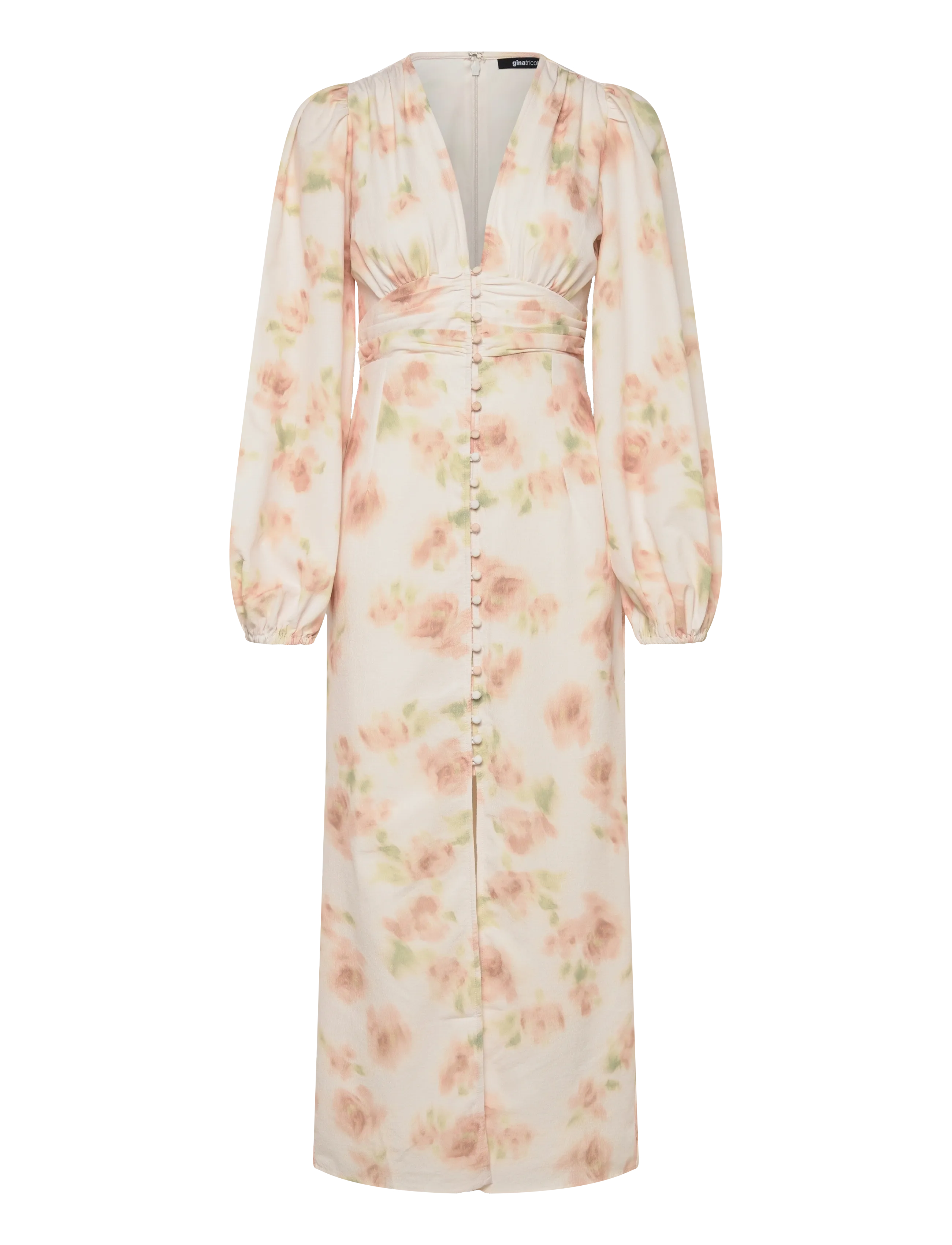 Gina Tricot Balloon sleeve dress - Sommer in der Stadt - AOP (1440) / pink/rose