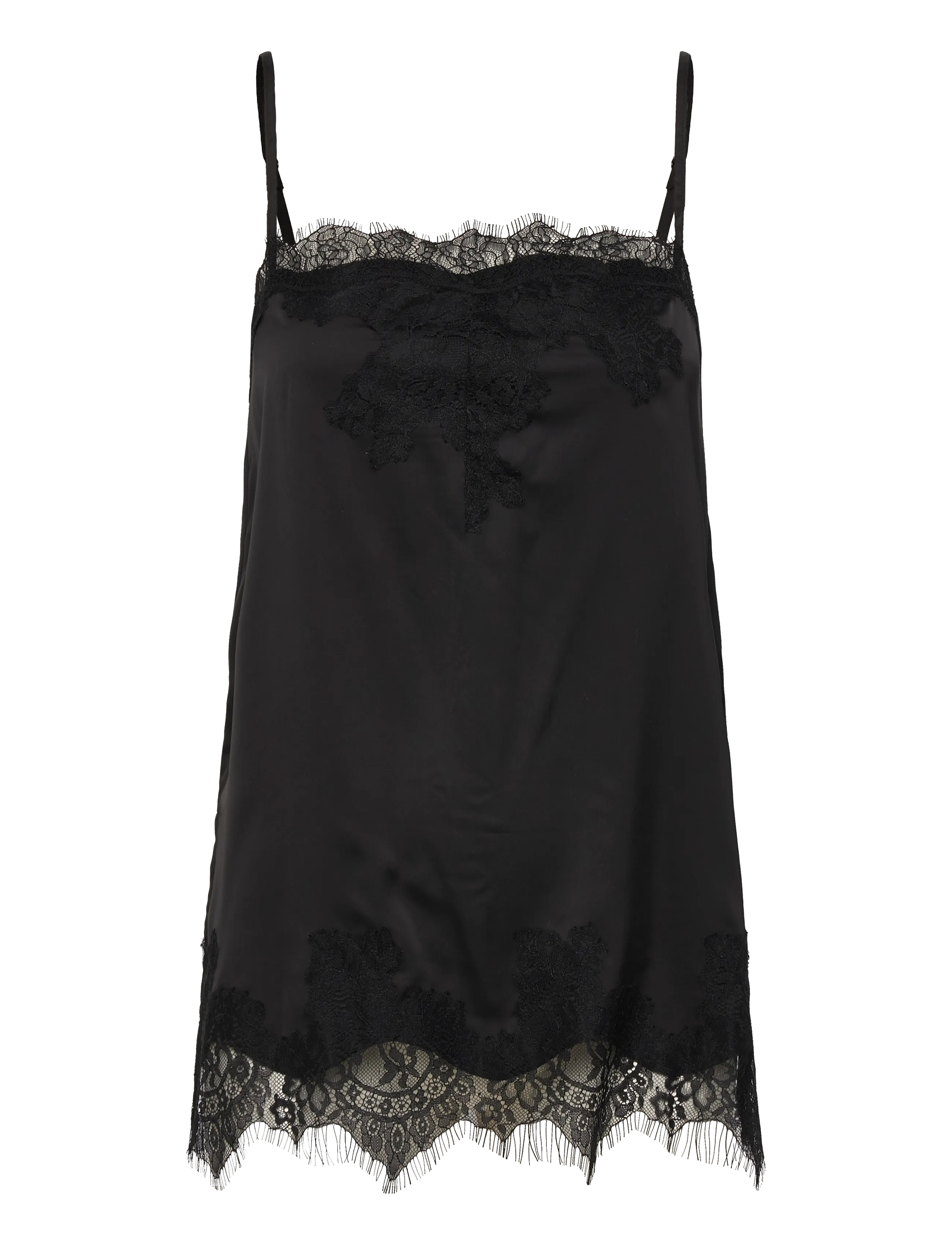 Gina Tricot Lace singlet - Mouwloze tops - BLACK (9000) / black