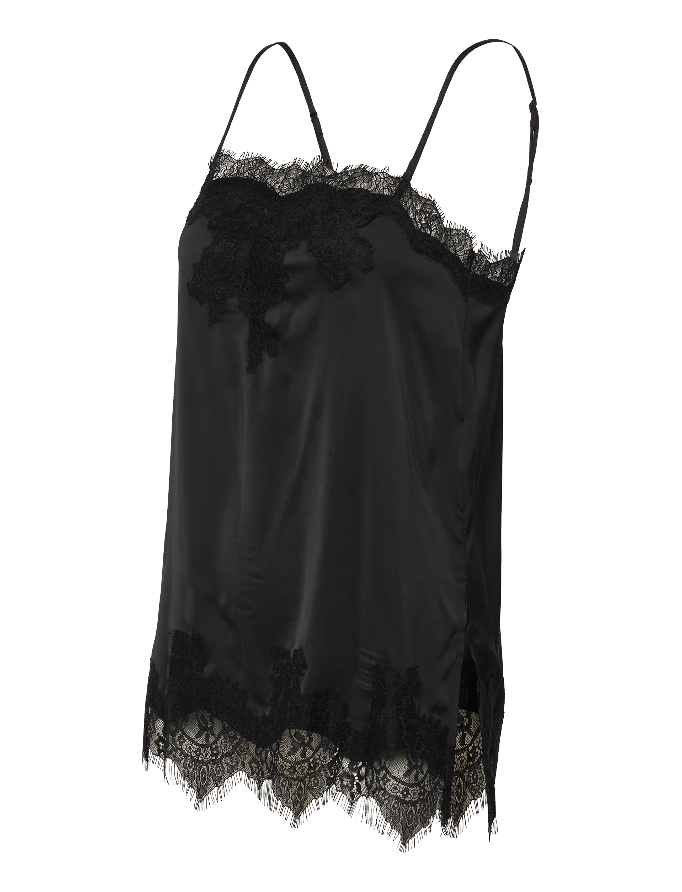 Gina Tricot - Lace singlet - Ärmellose tops - black (9000) - 1