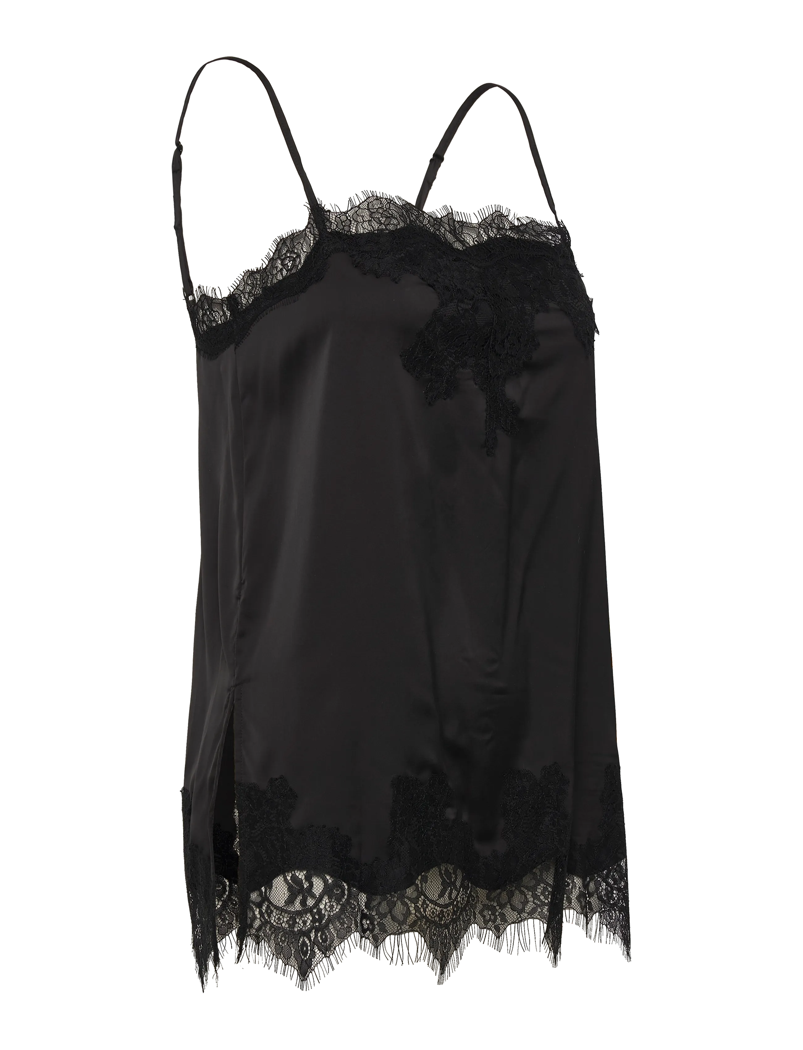 Gina Tricot - Lace singlet - Ärmellose tops - black (9000) - 2