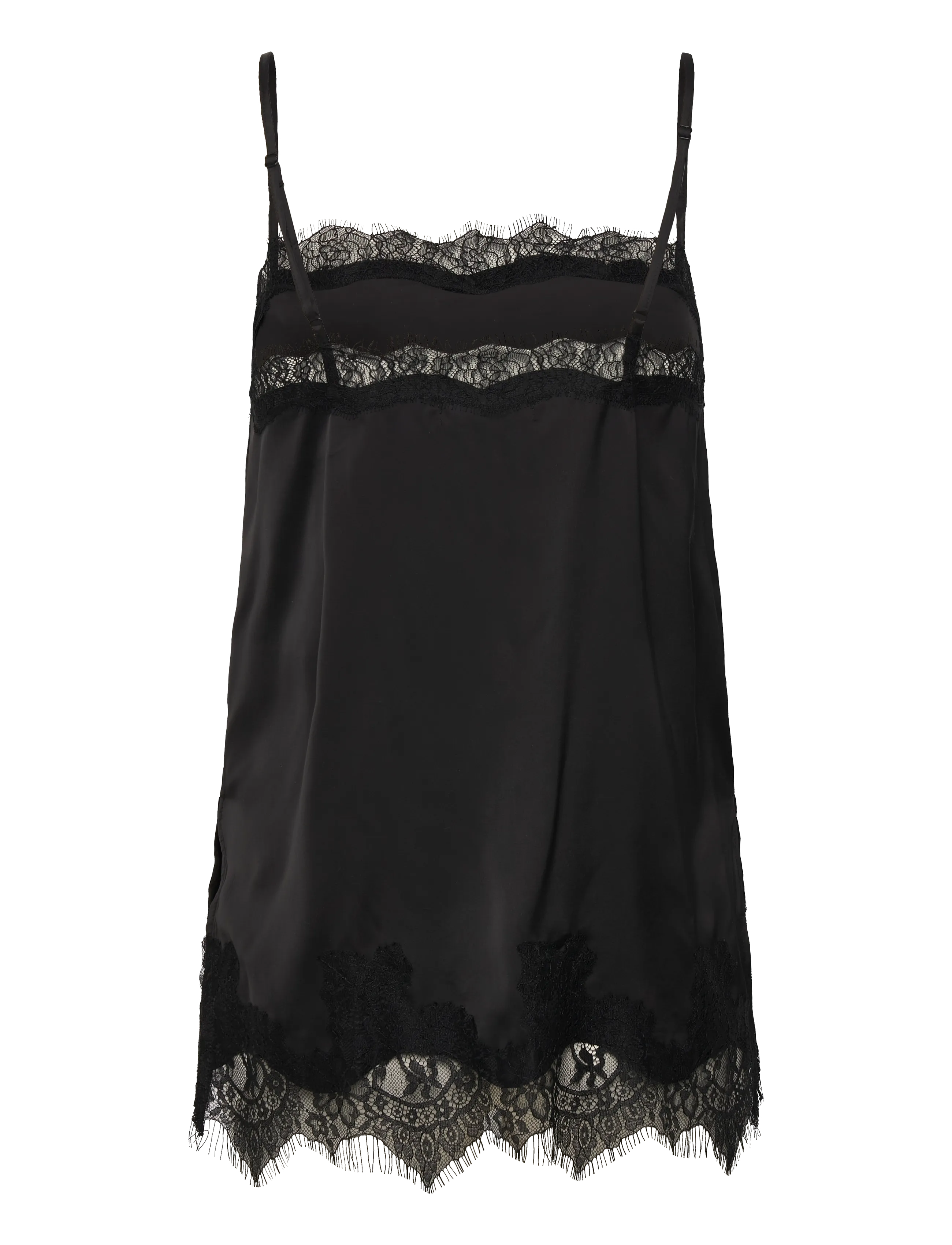 Gina Tricot - Lace singlet - Ärmellose tops - black (9000) - 3