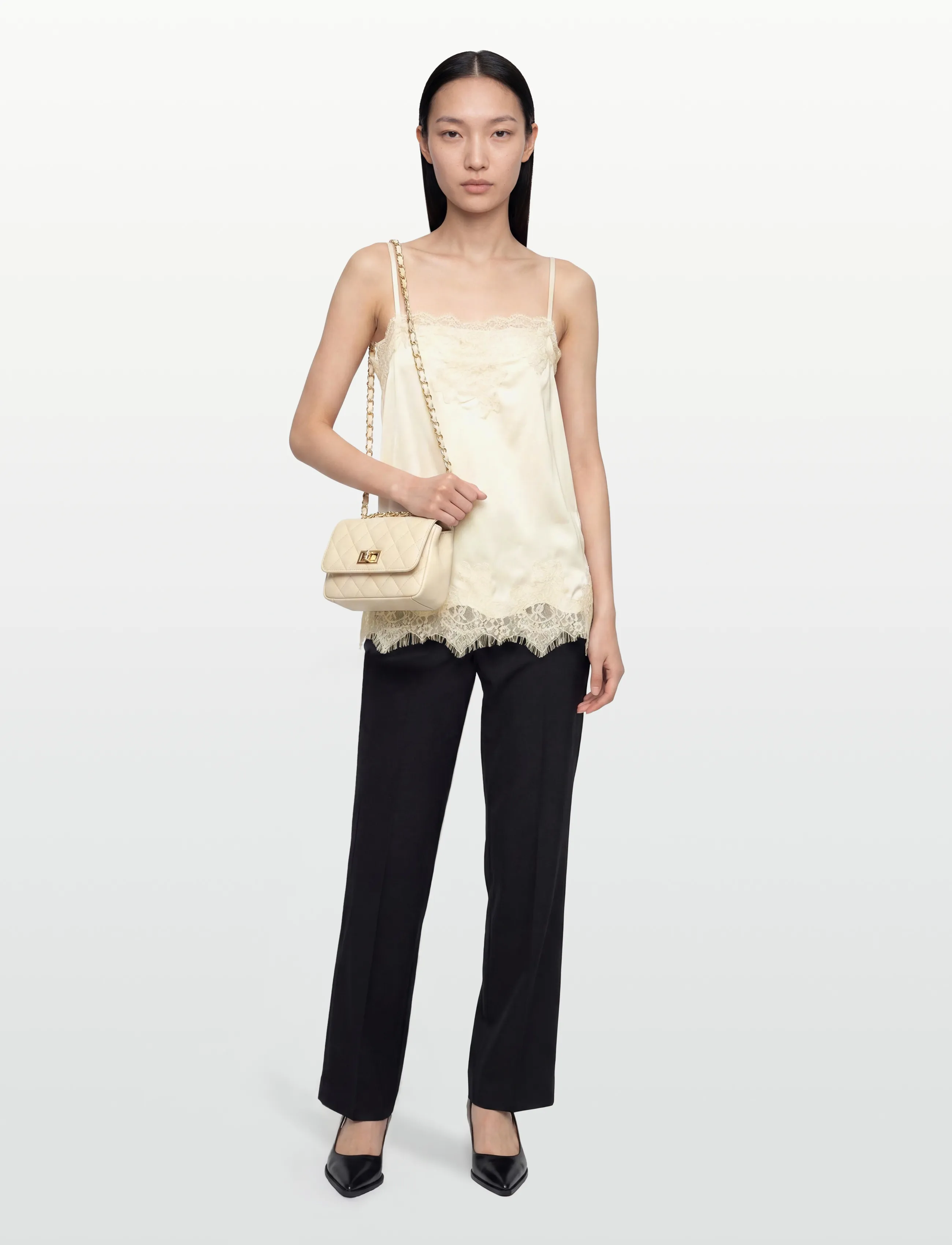 Gina Tricot Lace singlet - T-shirts & Tops - CREME (1263) / cream