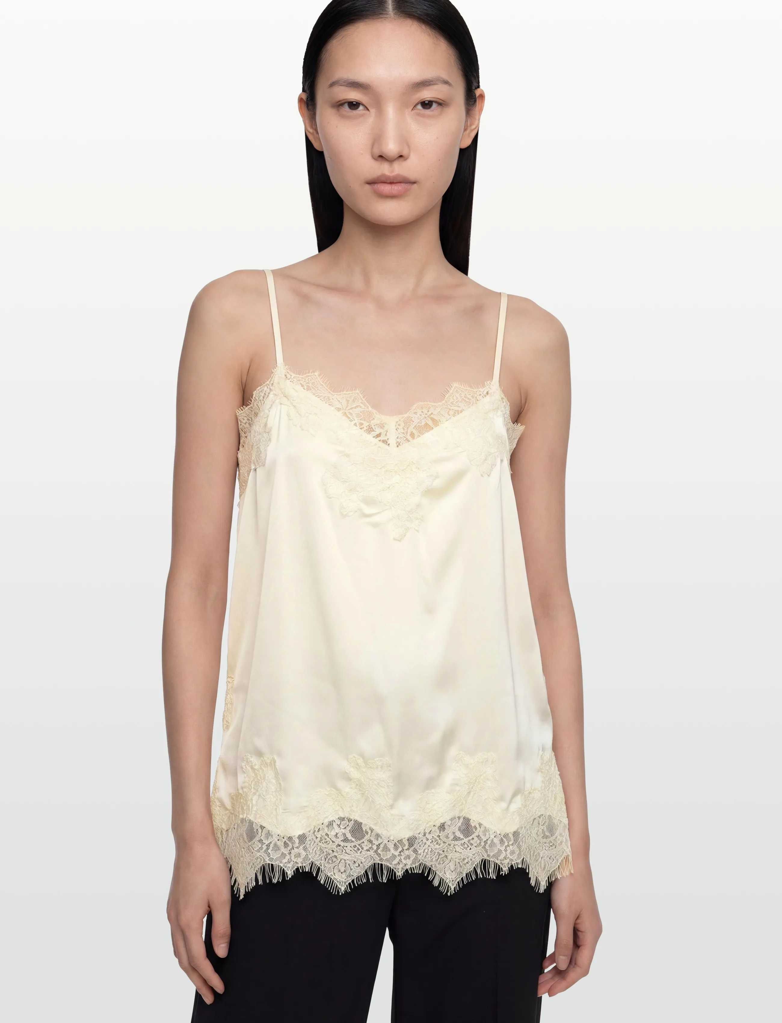 Gina Tricot - Lace singlet - Ärmellose tops - creme (1263) - 5