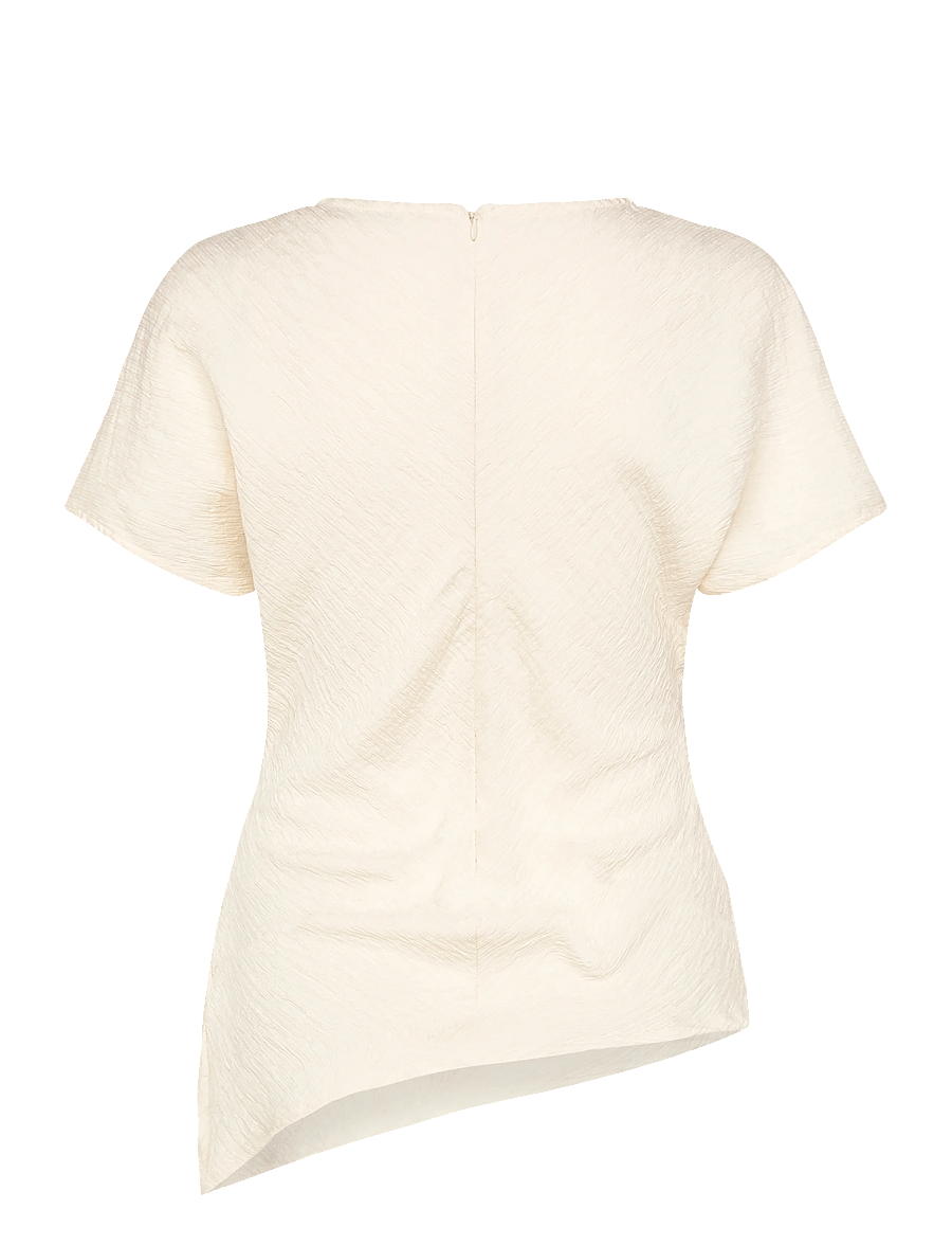 Gina Tricot - Asymmetric top - t-shirts - ecru (1045) - 2