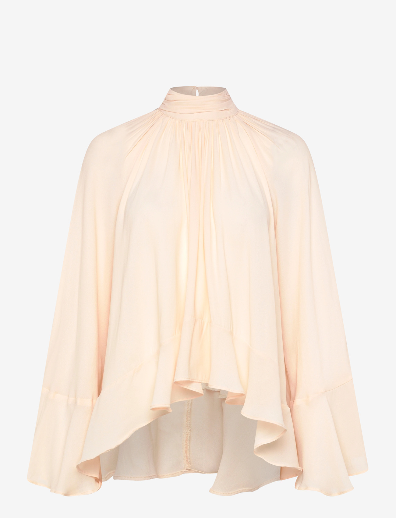 Gina Tricot - Boho frill blouse - langærmede bluser - peach (2560) - 0