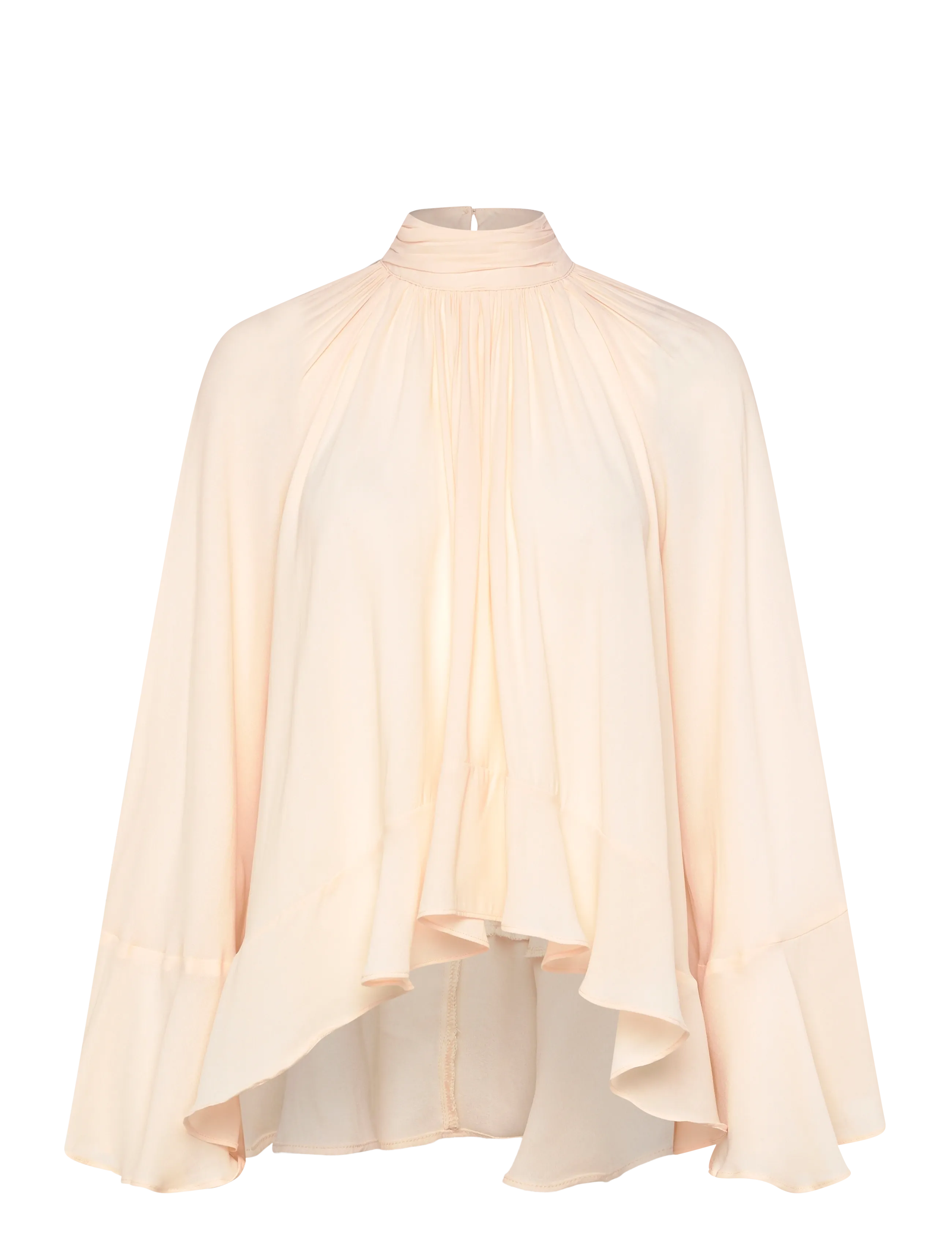 Gina Tricot Boho frill blouse - Langærmede bluser - PEACH (2560) / pink/rose