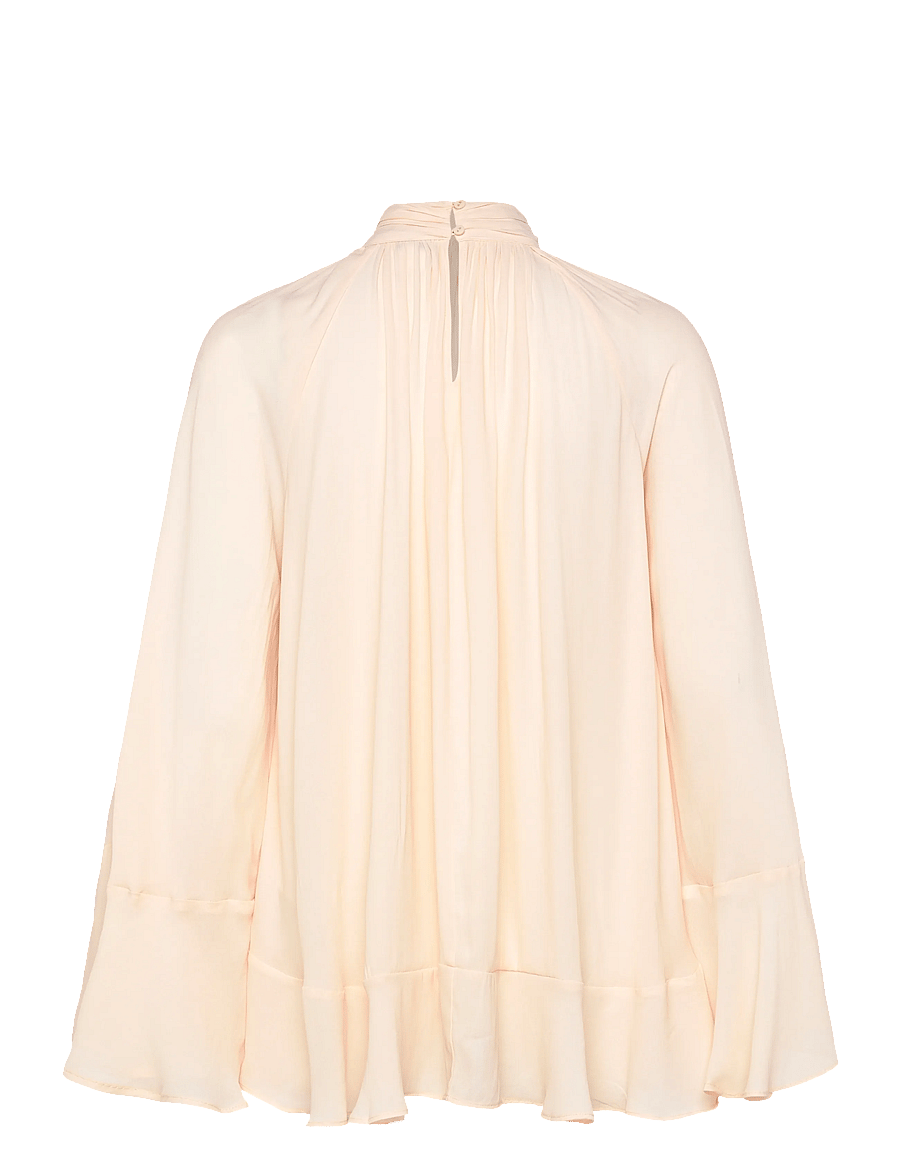 Gina Tricot - Boho frill blouse - long sleeved blouses - peach (2560) - 2