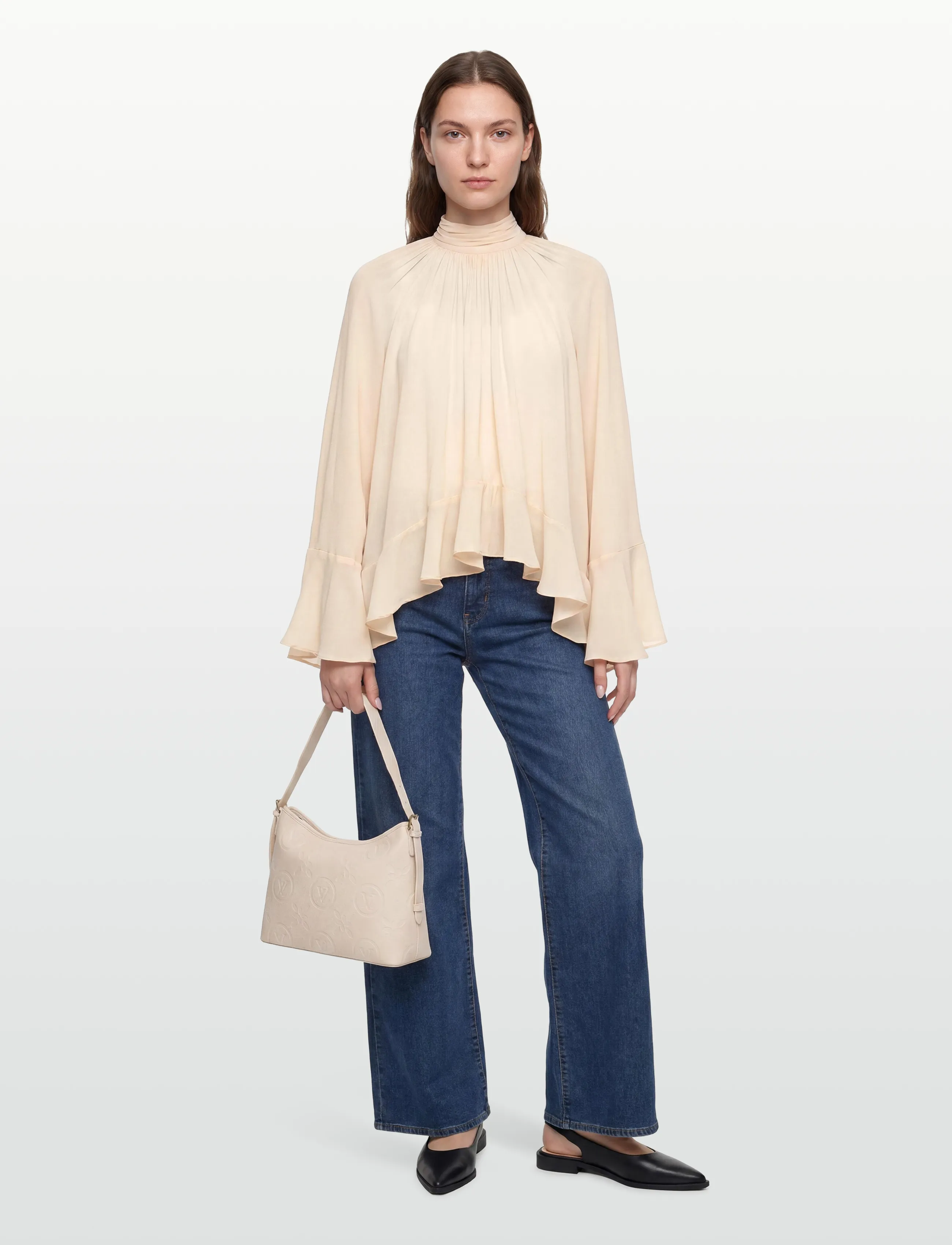 Gina Tricot Boho frill blouse - Pluusid - PEACH (2560) / pink/rose