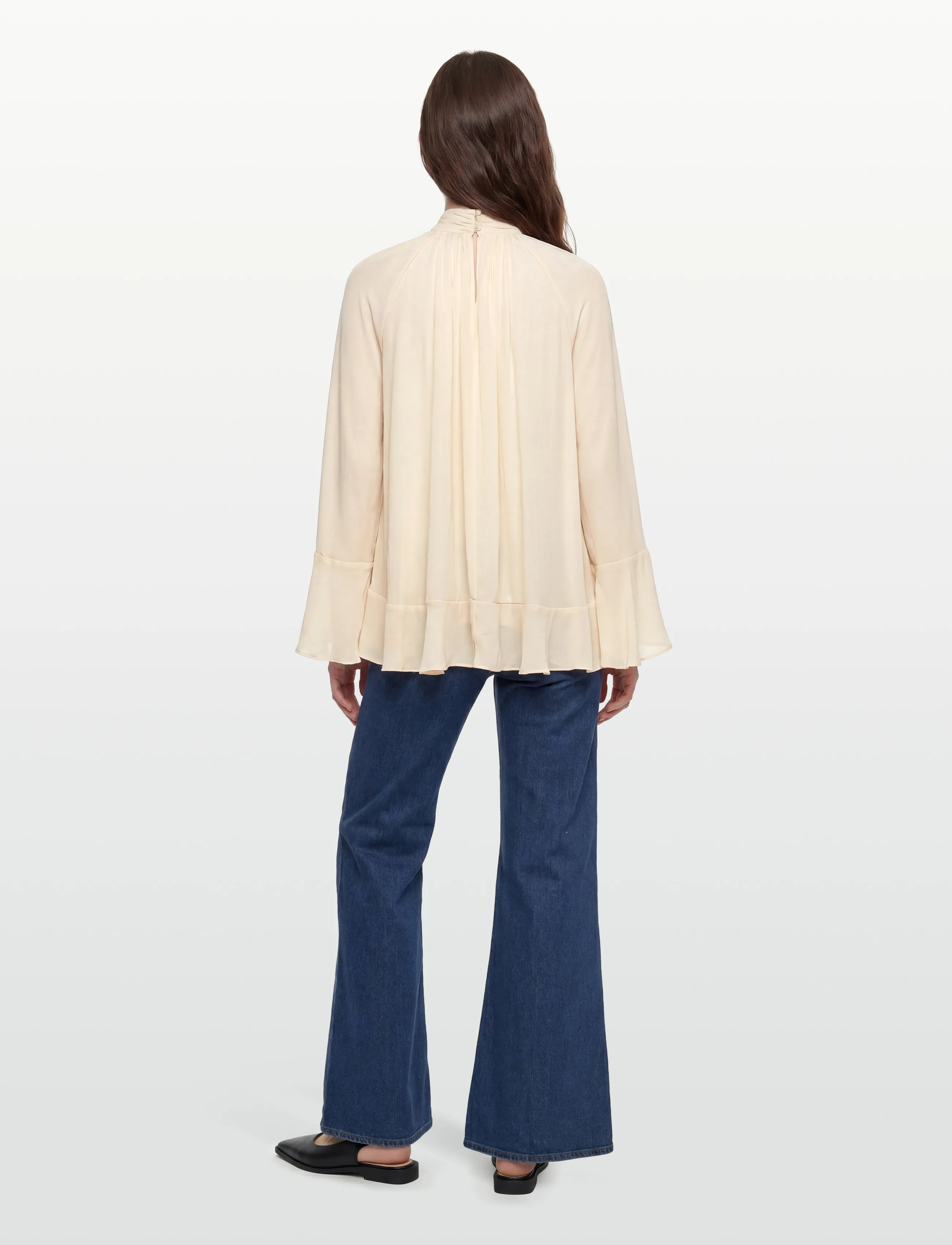 Gina Tricot - Boho frill blouse - peach (2560) - 4