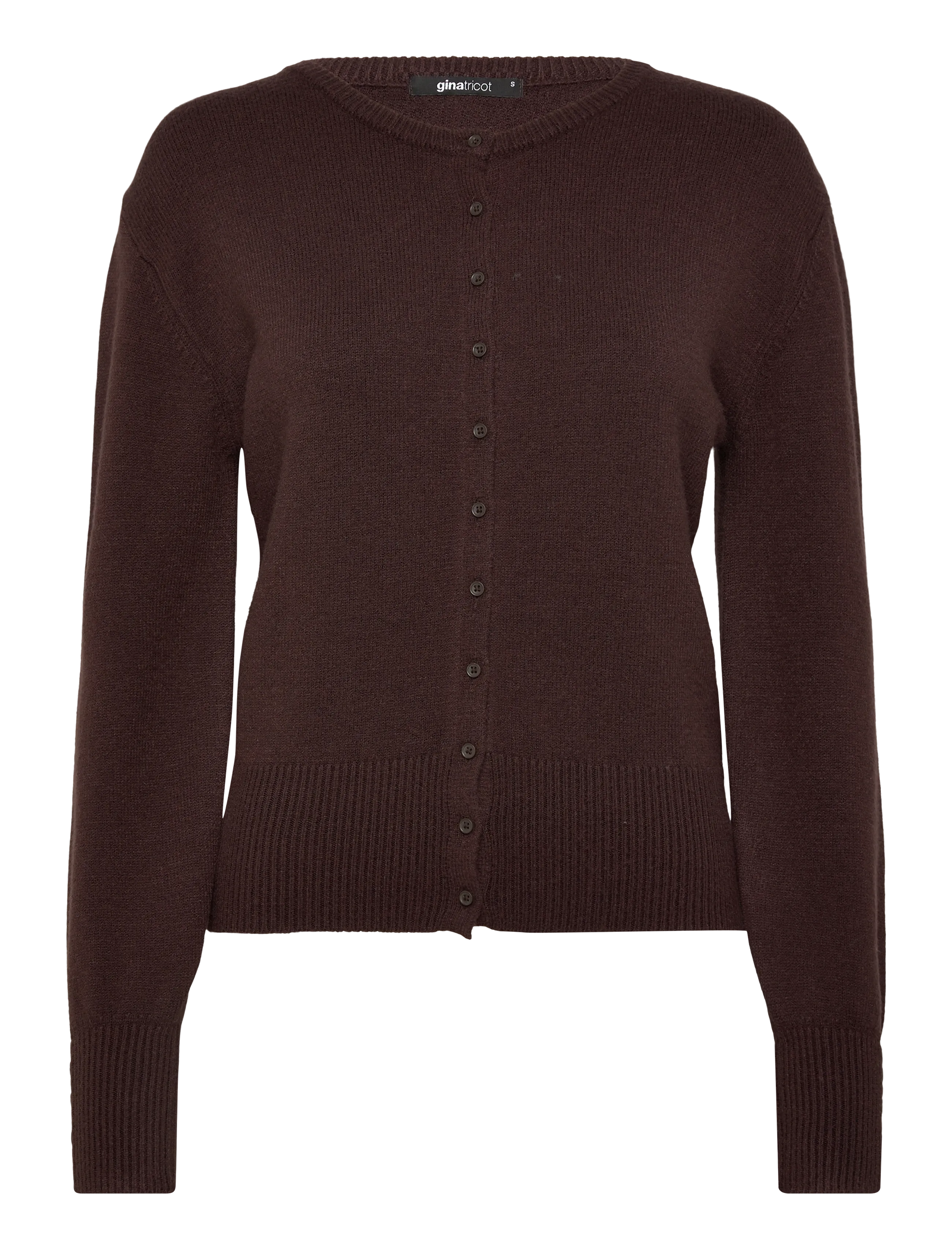 Gina Tricot Knitted Cardigan, M, Knitwear, Braun - Cardigans, Frauen
