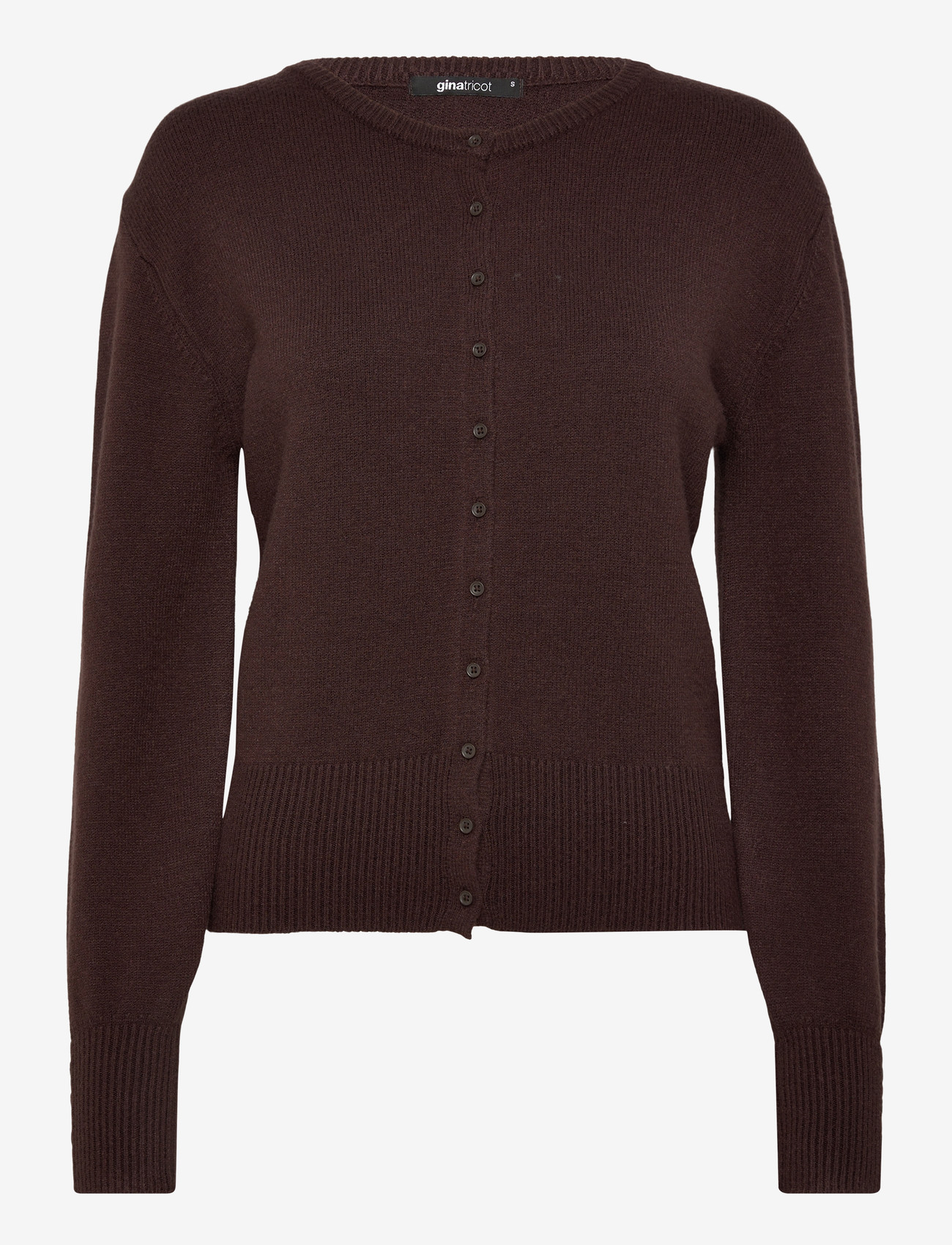 Gina Tricot - Knitted cardigan - kardiganai - seal brown (7083) - 0