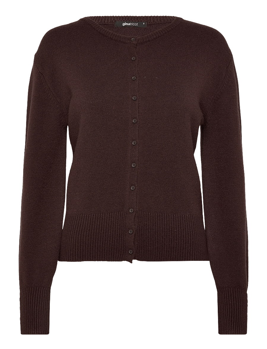 Gina Tricot - Knitted cardigan - strickjacken - seal brown (7083) - 0