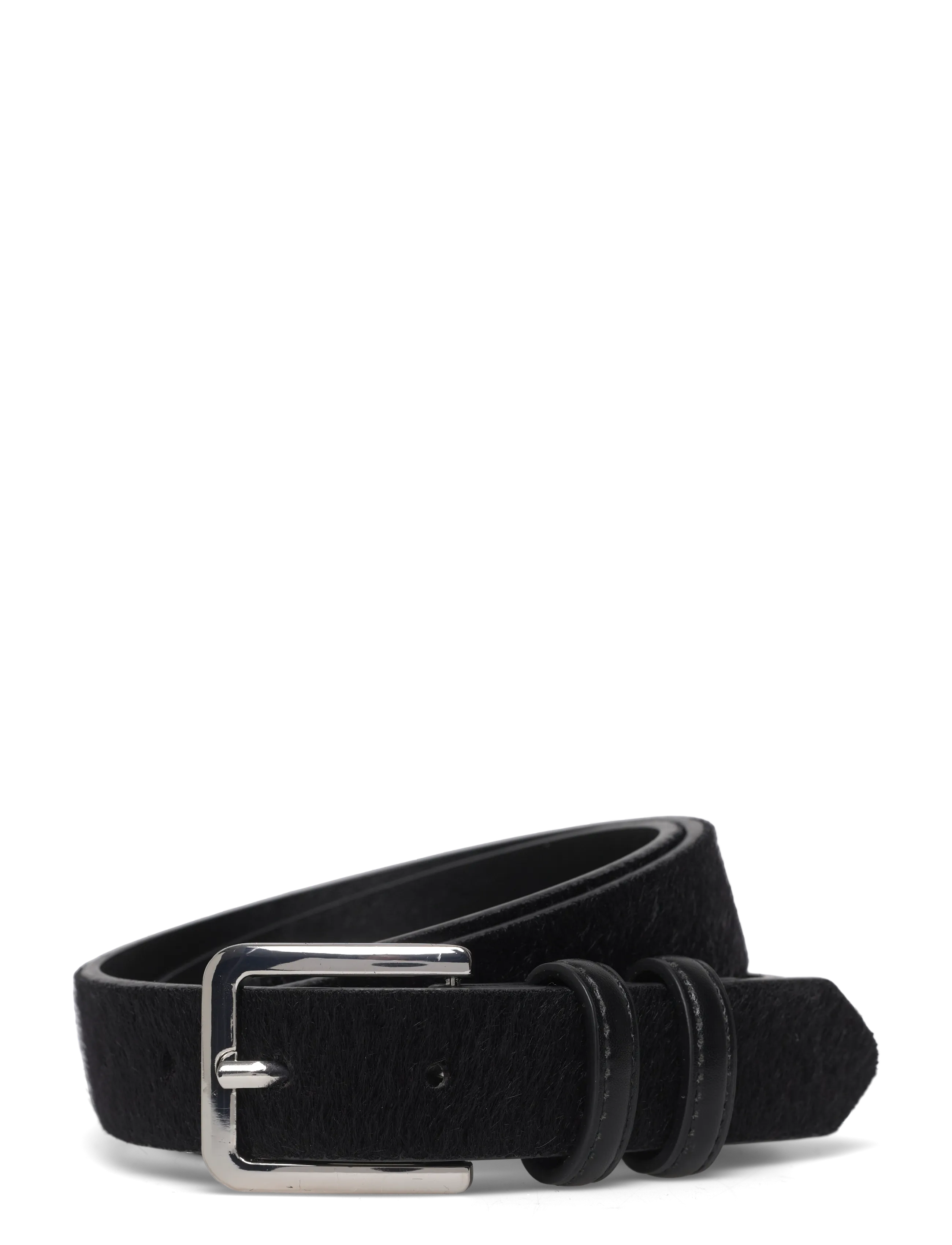 Gina Tricot Hair-On Hip Belt, Kvinder, Hoftebælte med Hår, Sort, Str: XS/S