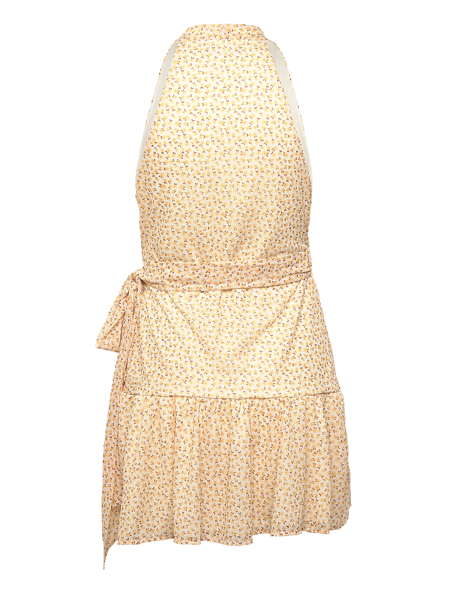 Gina Tricot - Sheer wrap dress - sommerkjoler - sunflower - 2